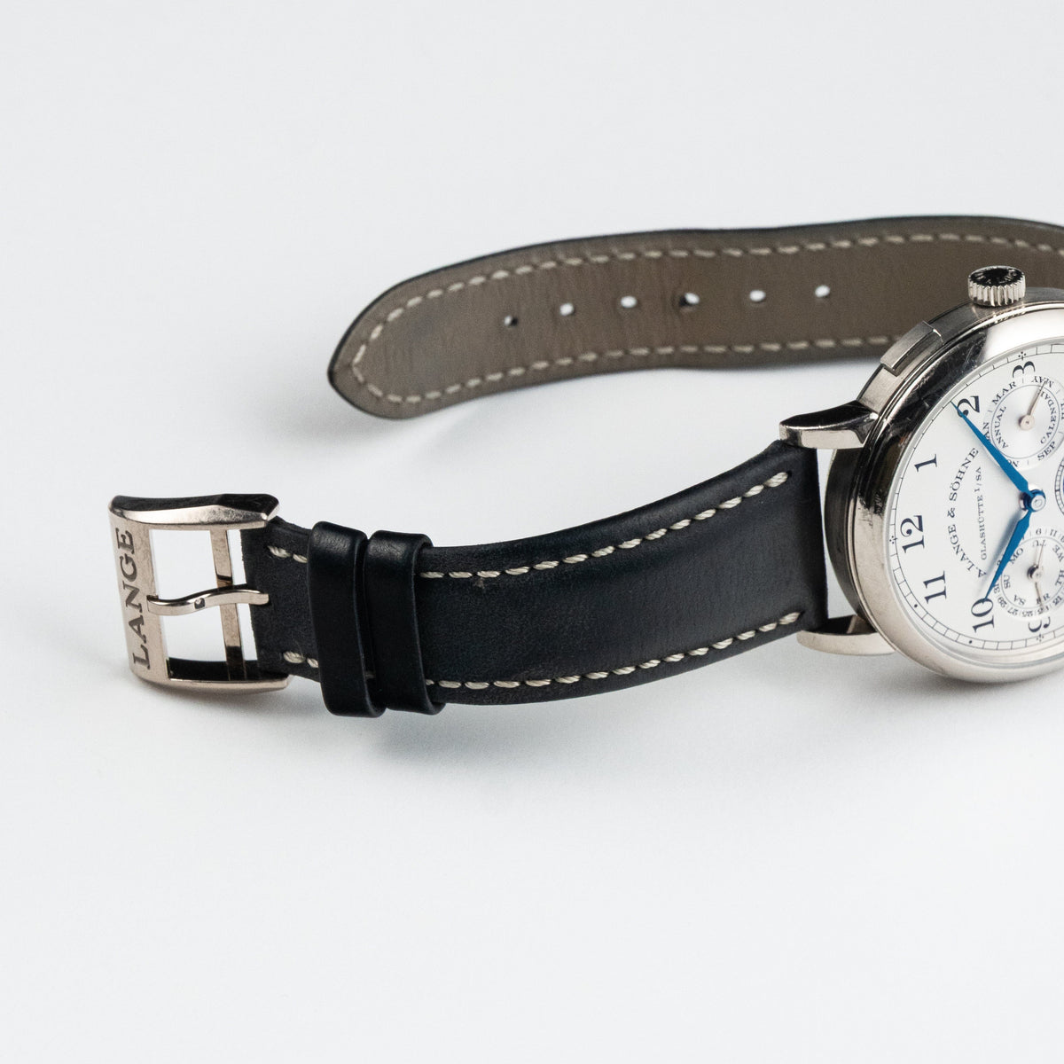 A. Lange & Söhne 1815 238.026E Annual Calendar Moon Phase White Gold Silver Dial