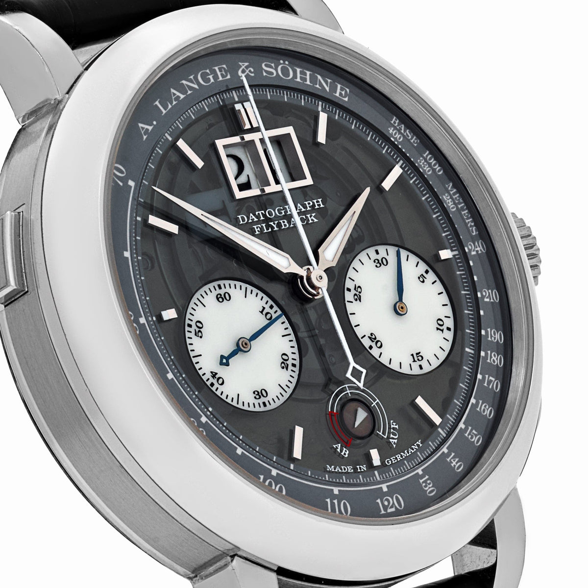 A. Lange & Söhne Datograph 405.034 Up/Down "Lumen" Platinum Black Dial
