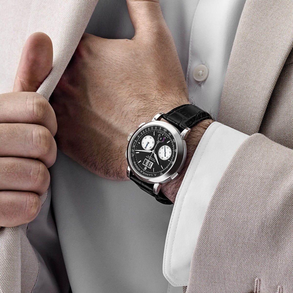 A. Lange & Söhne Datograph 405.035 Up/Down Platinum Black Dial (2020)
