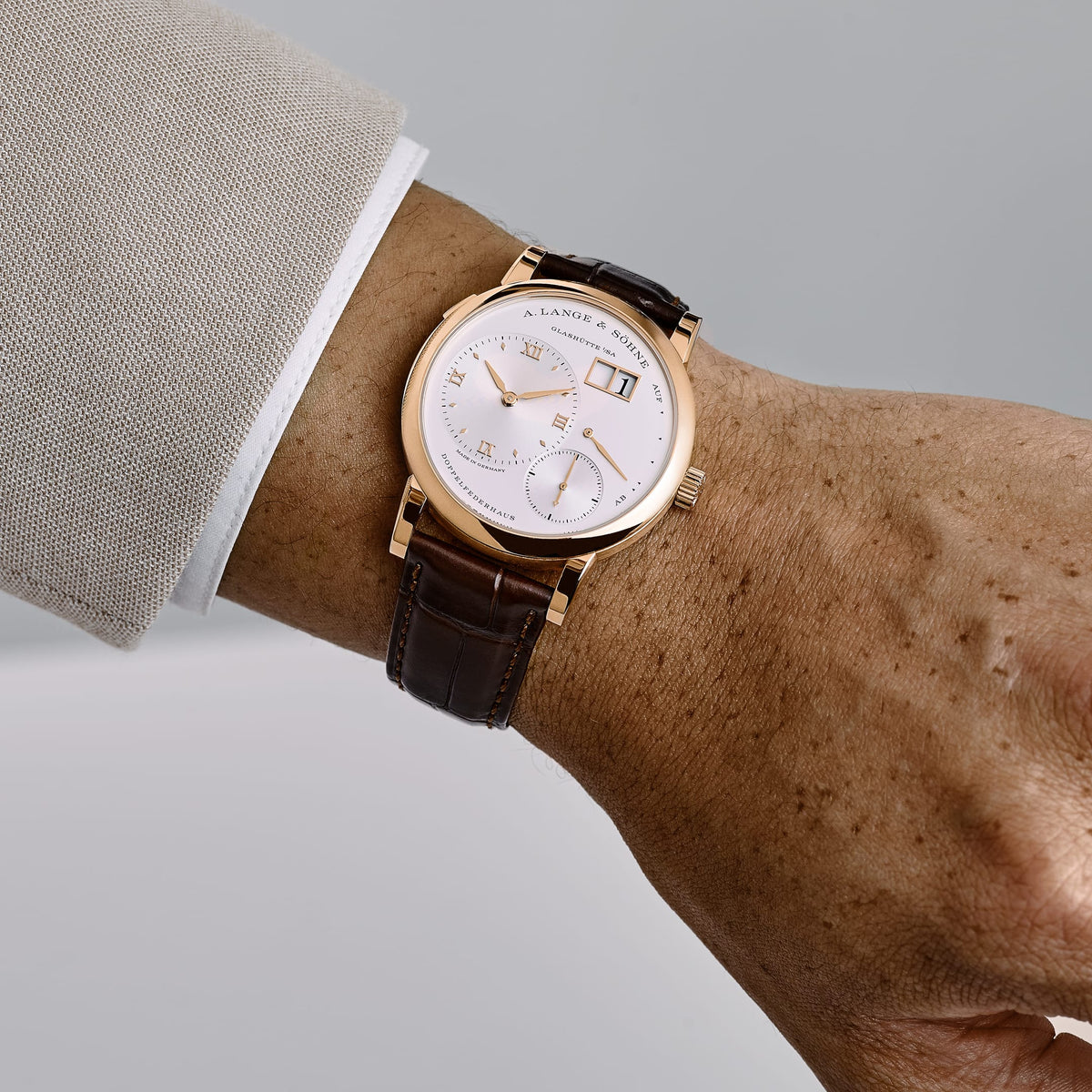 A. Lange & Söhne Lange 1 191.032 Rose Gold Silver Dial