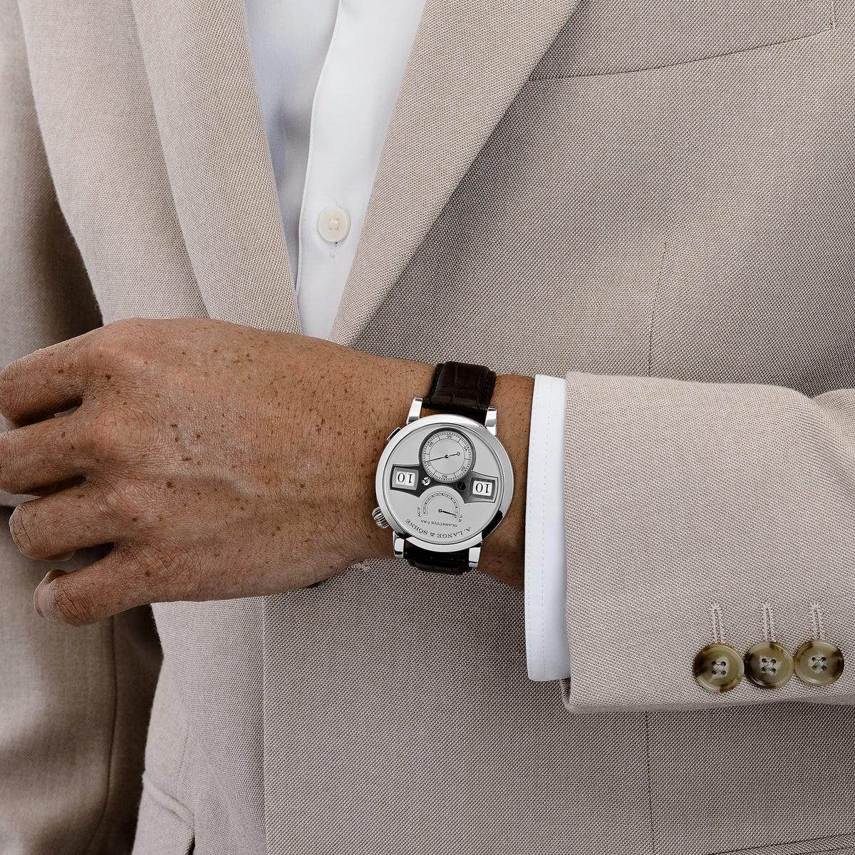 A. Lange & Söhne Zeitwerk 142.025 Platinum Rhodium Dial (2025)