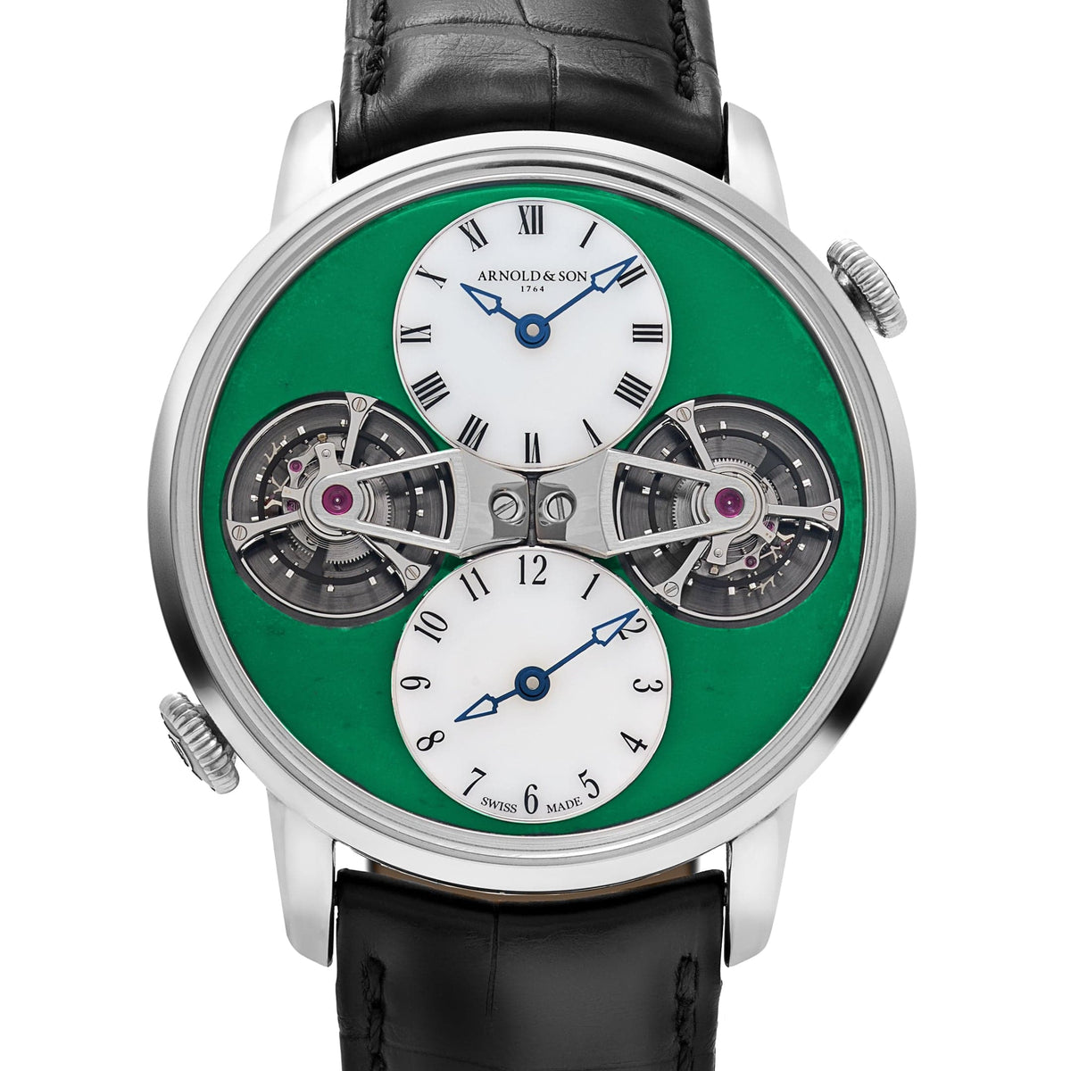 Arnold & Son Double Tourbillon 1DTAW.Z01A.C121W White Gold Jade Green White Opal Dial Piece Unique (2022)