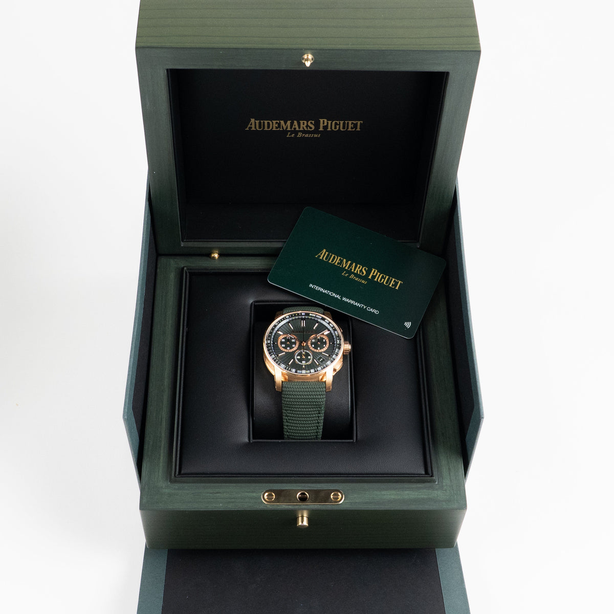 Audemars Piguet Code 11.59 26393OR.OO.A056KB.01 Chronograph Rose Gold Green Dial (2024)