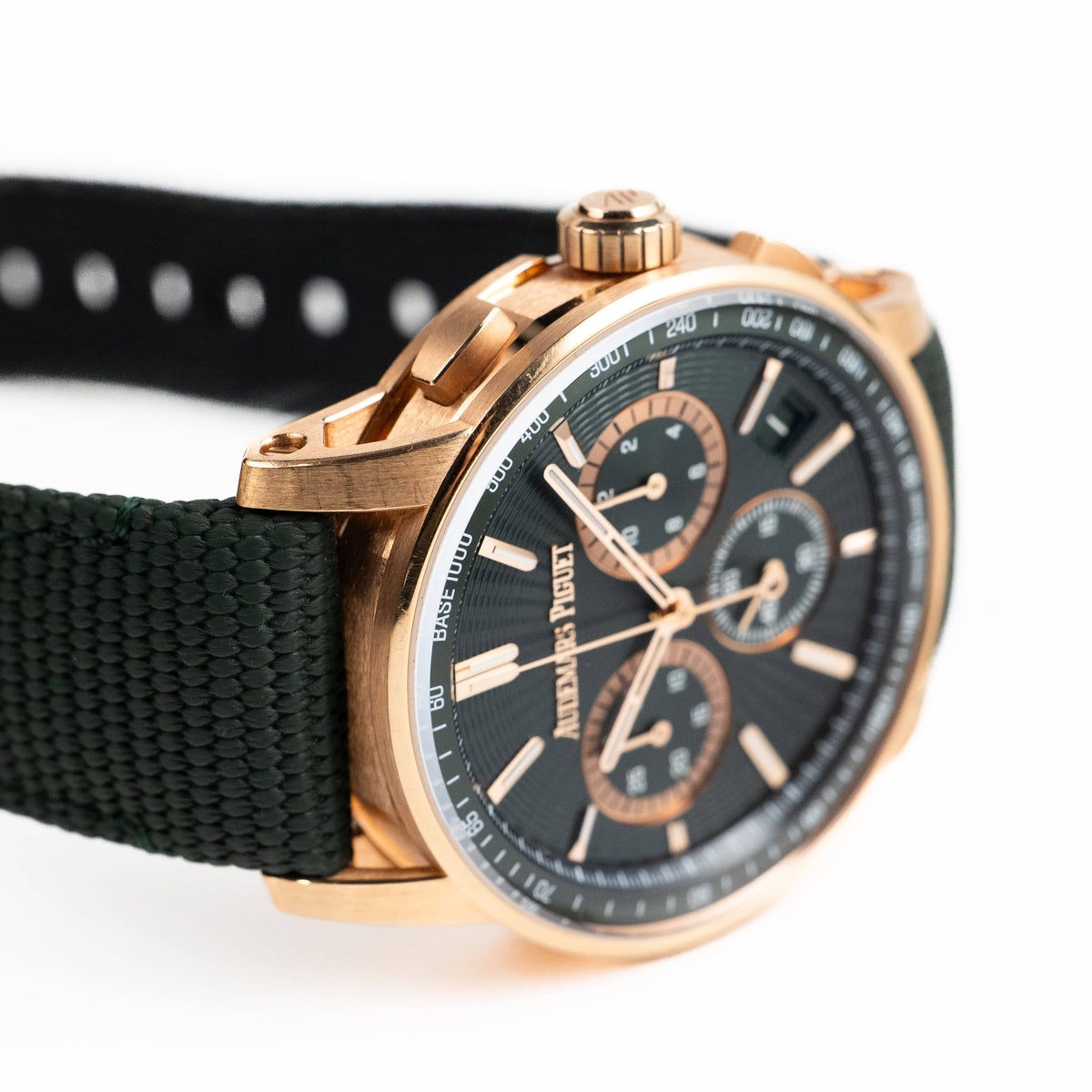 Audemars Piguet Code 11.59 26393OR.OO.A056KB.01 Chronograph Rose Gold Green Dial (2024)