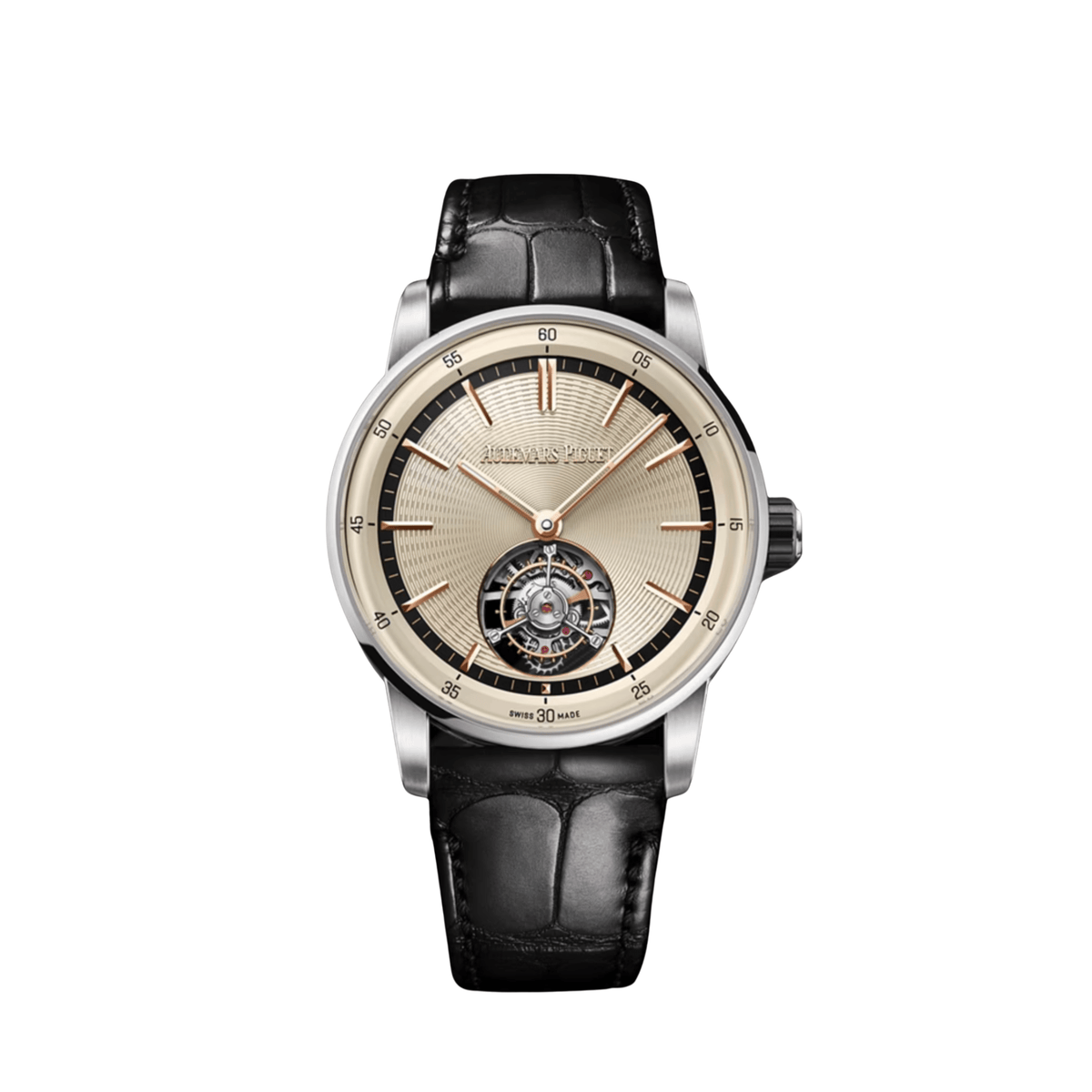 Audemars Piguet Code 11.59 26396NB.OO.D002CR.01 Flying Tourbillon White Gold Black Ceramic Beige Dial (2026)