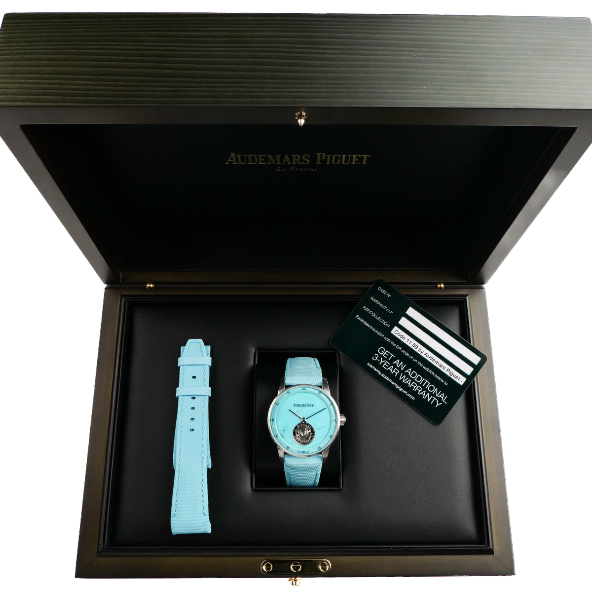 Audemars Piguet Code 11.59 26396PN.OO.D326VE.98 Flying Tourbillon White Gold Platinum Turquoise Stone Dial Limited Edition (2025)