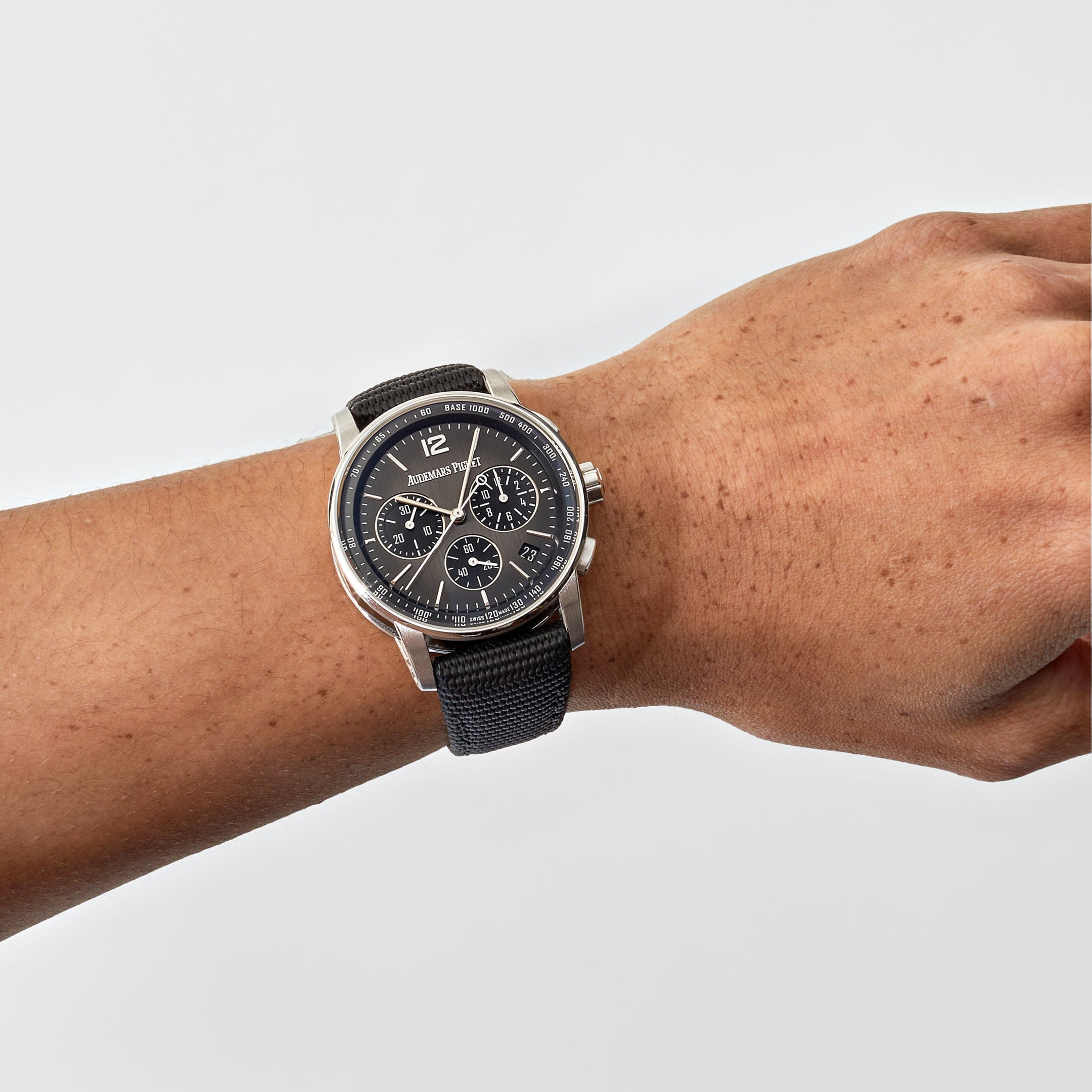 Audemars Piguet Code 11.59 26393NB.OO.A002KB.01 Selfwinding Chronograph Black Ceramic White Gold Grey Dial