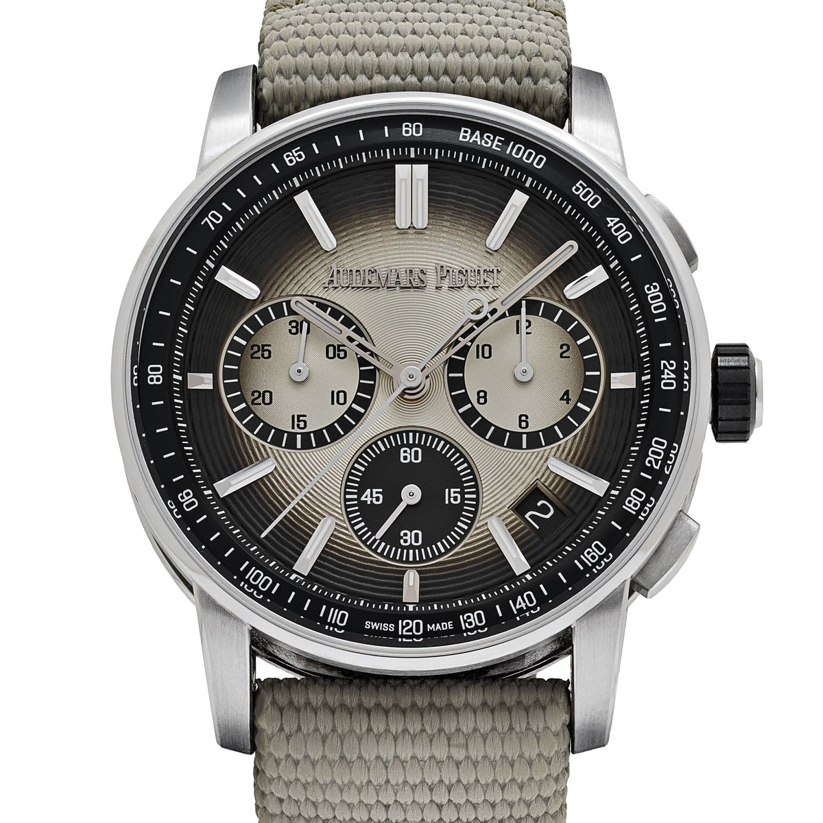 Audemars Piguet Code 11.59 Chronograph 26393QT.OO.A064KB.01 Stainless Steel Black Ceramic Beige Dial
