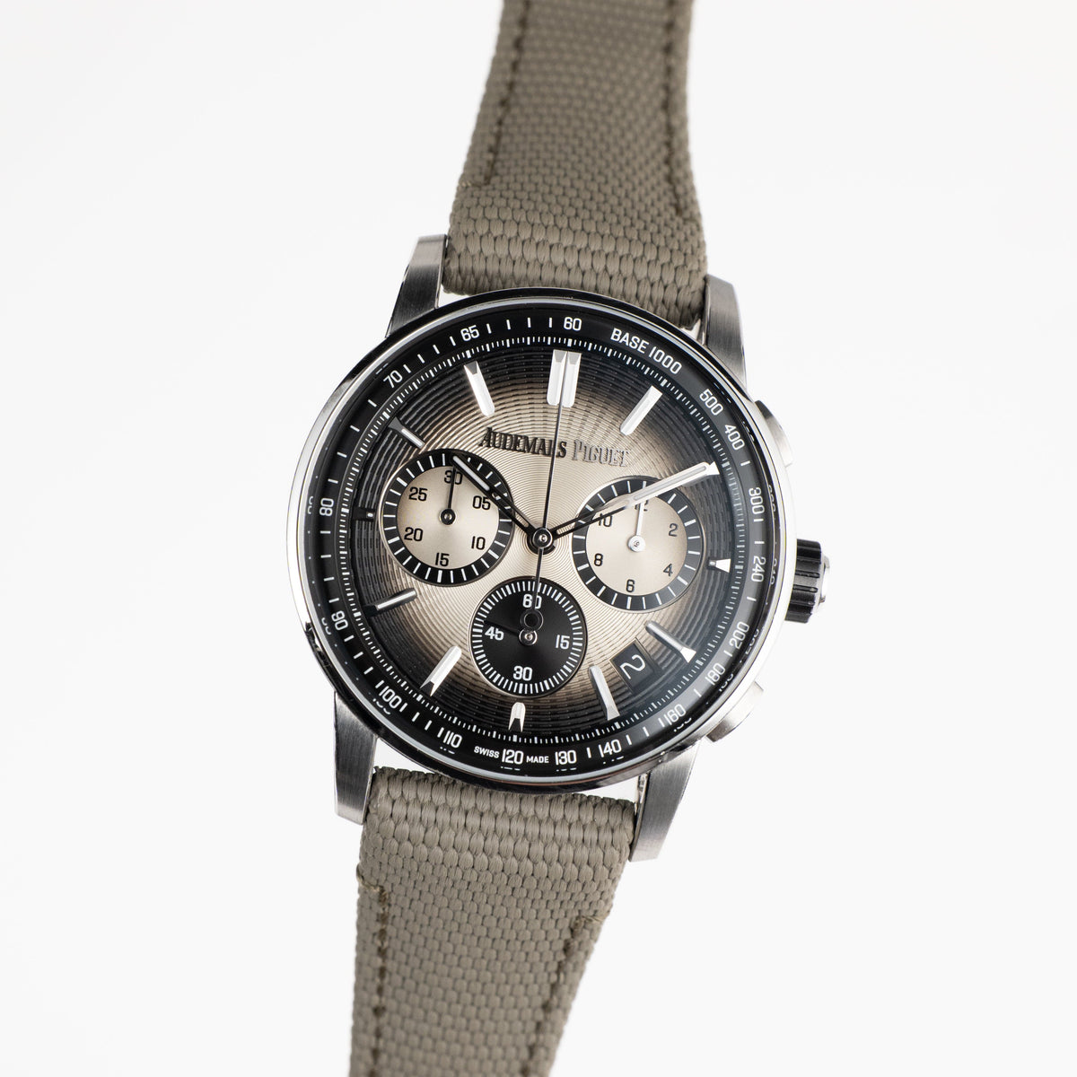 Audemars Piguet Code 11.59 Chronograph 26393QT.OO.A064KB.01 Stainless Steel Black Ceramic Beige Dial