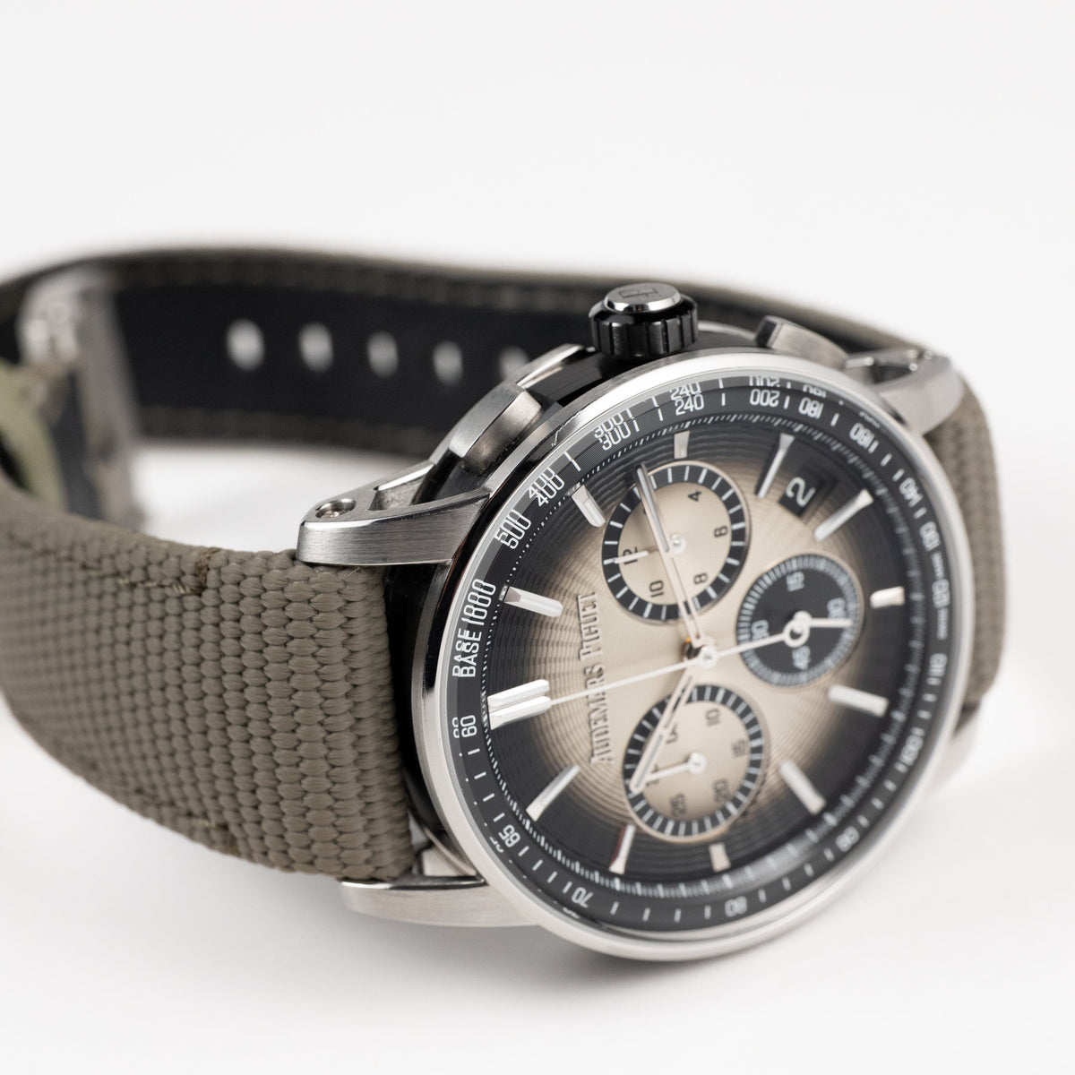 Audemars Piguet Code 11.59 Chronograph 26393QT.OO.A064KB.01 Stainless Steel Black Ceramic Beige Dial