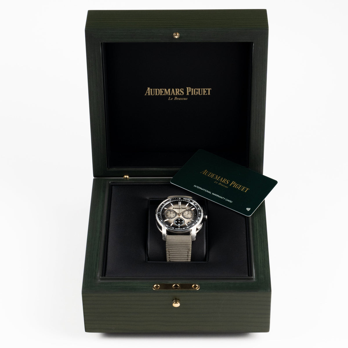 Audemars Piguet Code 11.59 Chronograph 26393QT.OO.A064KB.01 Stainless Steel Black Ceramic Beige Dial