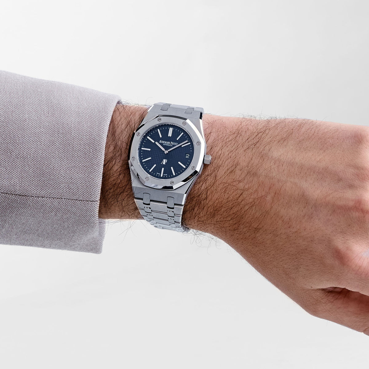 Audemars Piguet Royal Oak 15202ST.OO.1240ST.01 'Jumbo' Extra-Thin Stainless Steel Blue Dial
