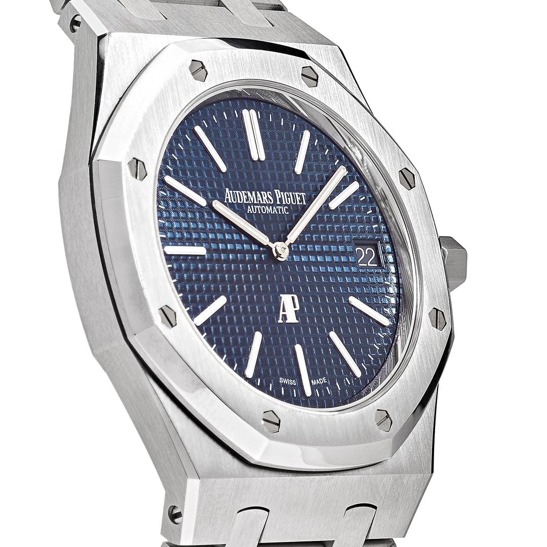 Audemars Piguet Royal Oak 15202ST.OO.1240ST.01 'Jumbo' Extra-Thin Stainless Steel Blue Dial
