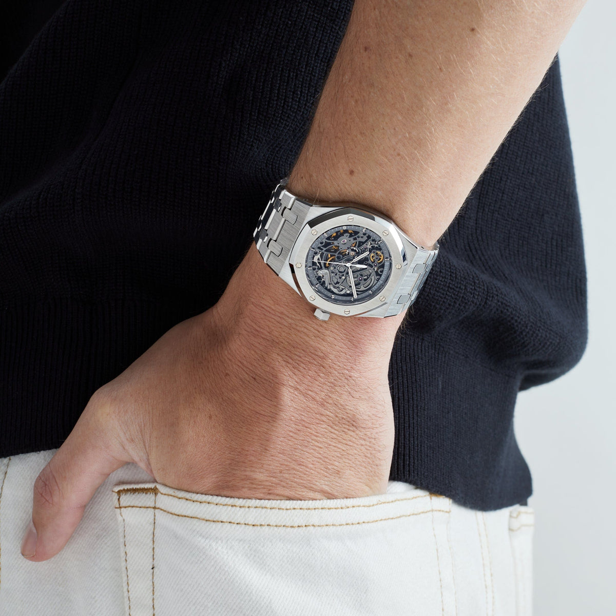 Audemars Piguet Royal Oak 15305ST.OO.1220ST.01 Stainless Steel Openworked Dial