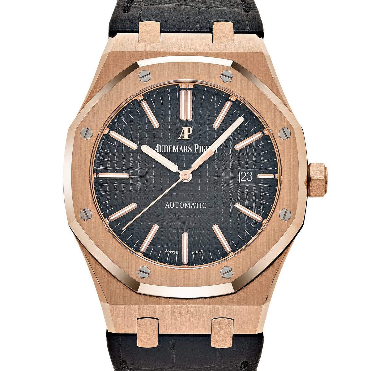Audemars Piguet Royal Oak 15400OR.OO.D002CR.01 Rose Gold Black Dial
