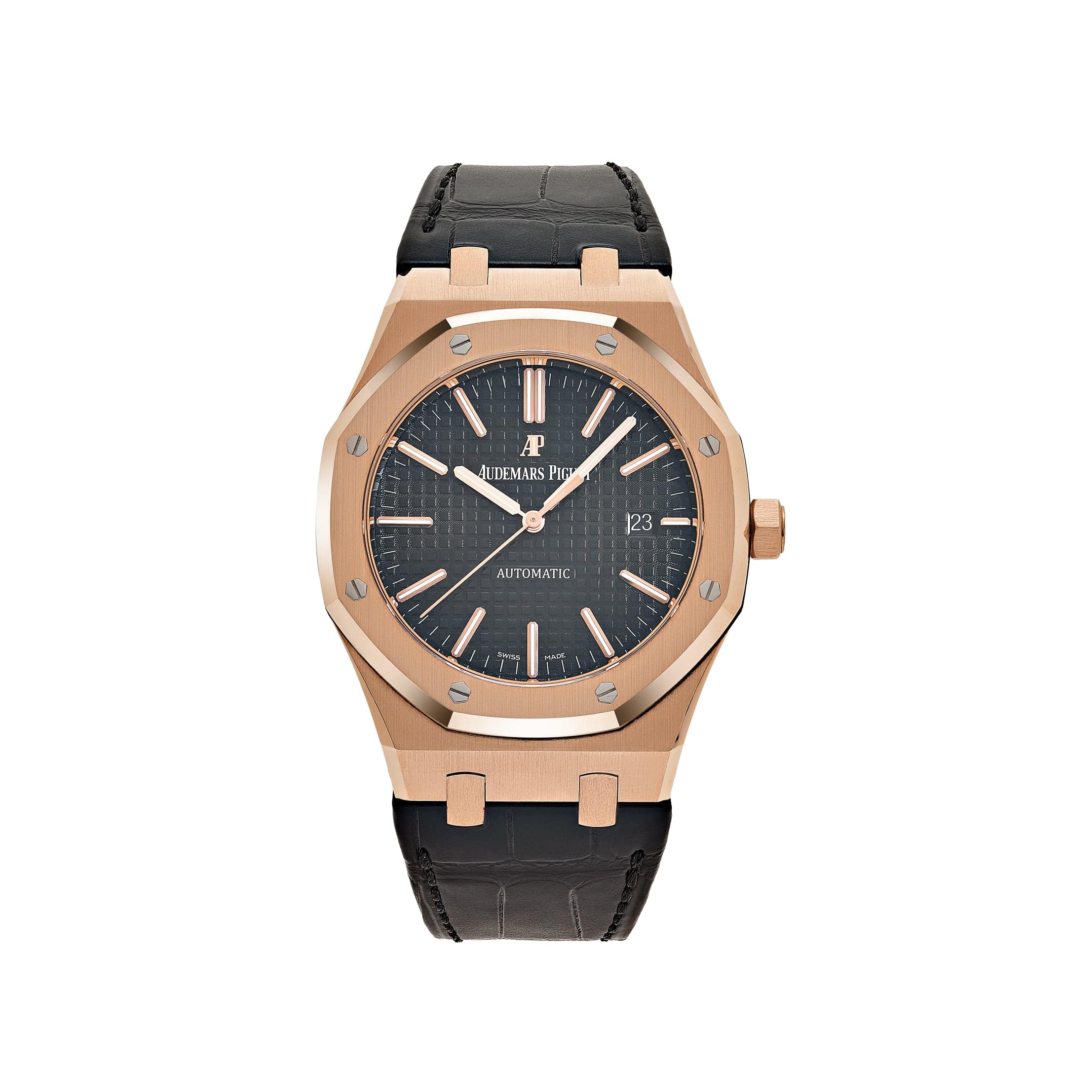 Audemars Piguet Royal Oak 15400OR.OO.D002CR.01 Rose Gold Black Dial