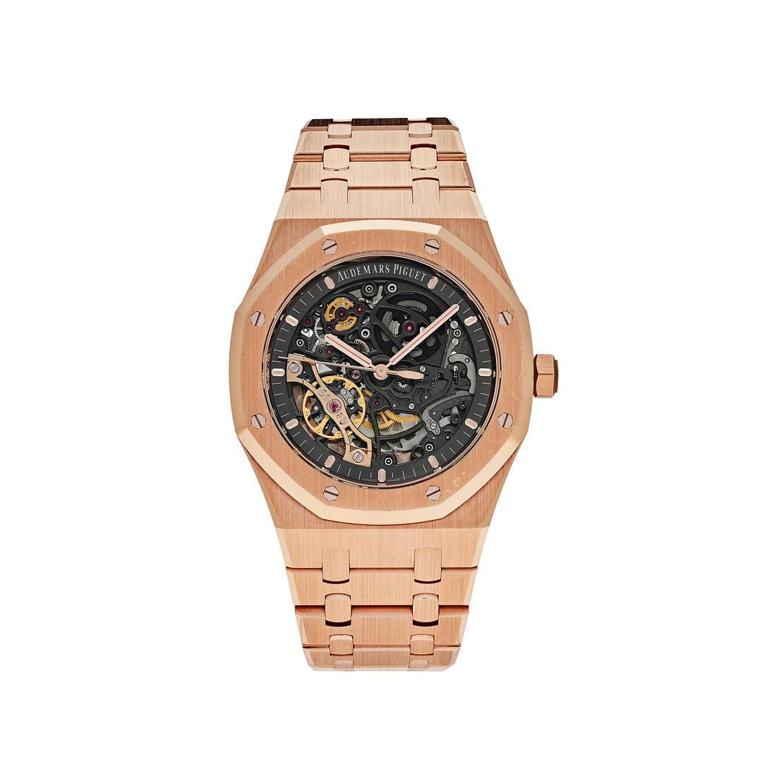 Audemars Piguet Royal Oak 15407OR.OO.1220OR.01 Double Balance Wheel Openworked Rose Gold