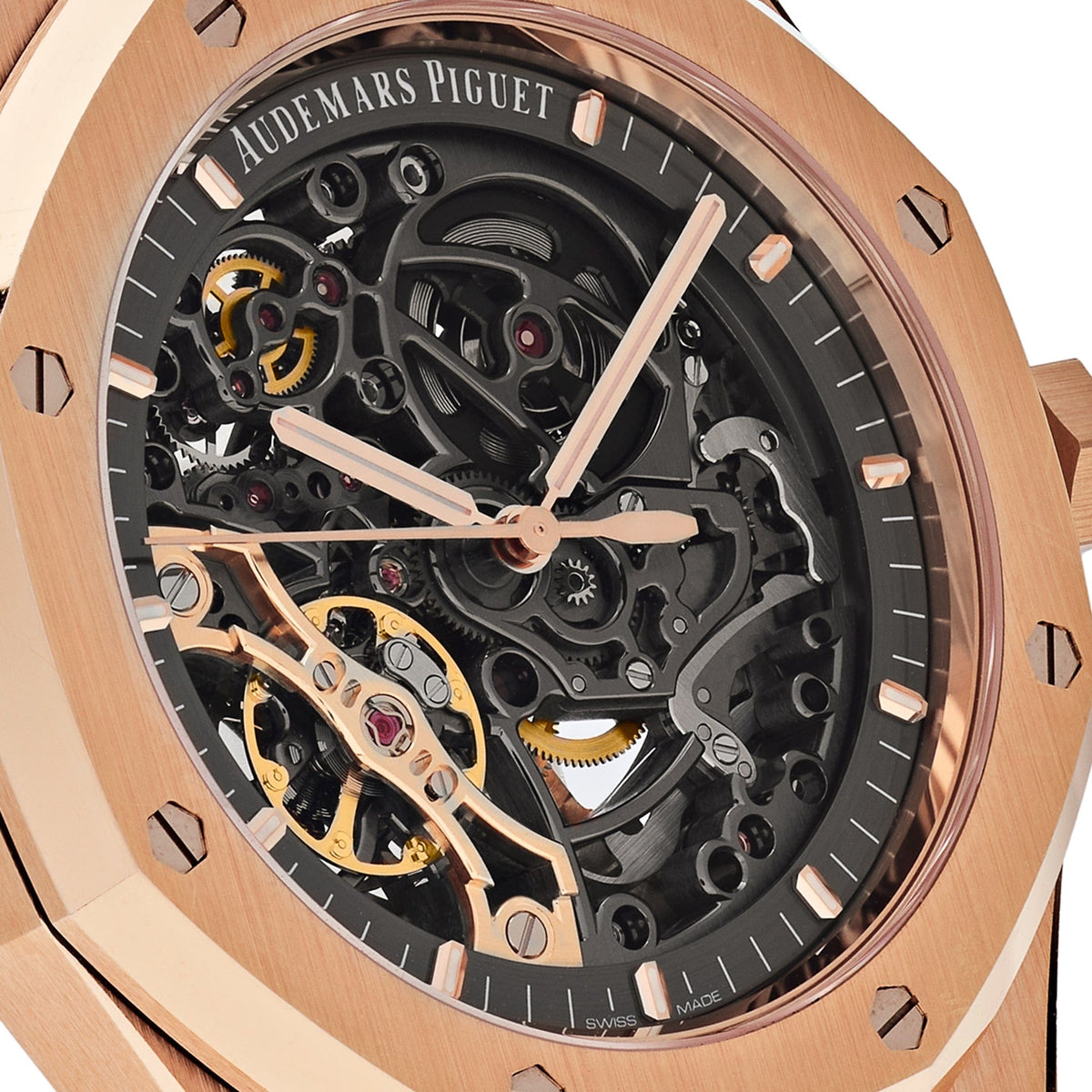 Audemars Piguet Royal Oak 15407OR.OO.1220OR.01 Double Balance Wheel Openworked Rose Gold