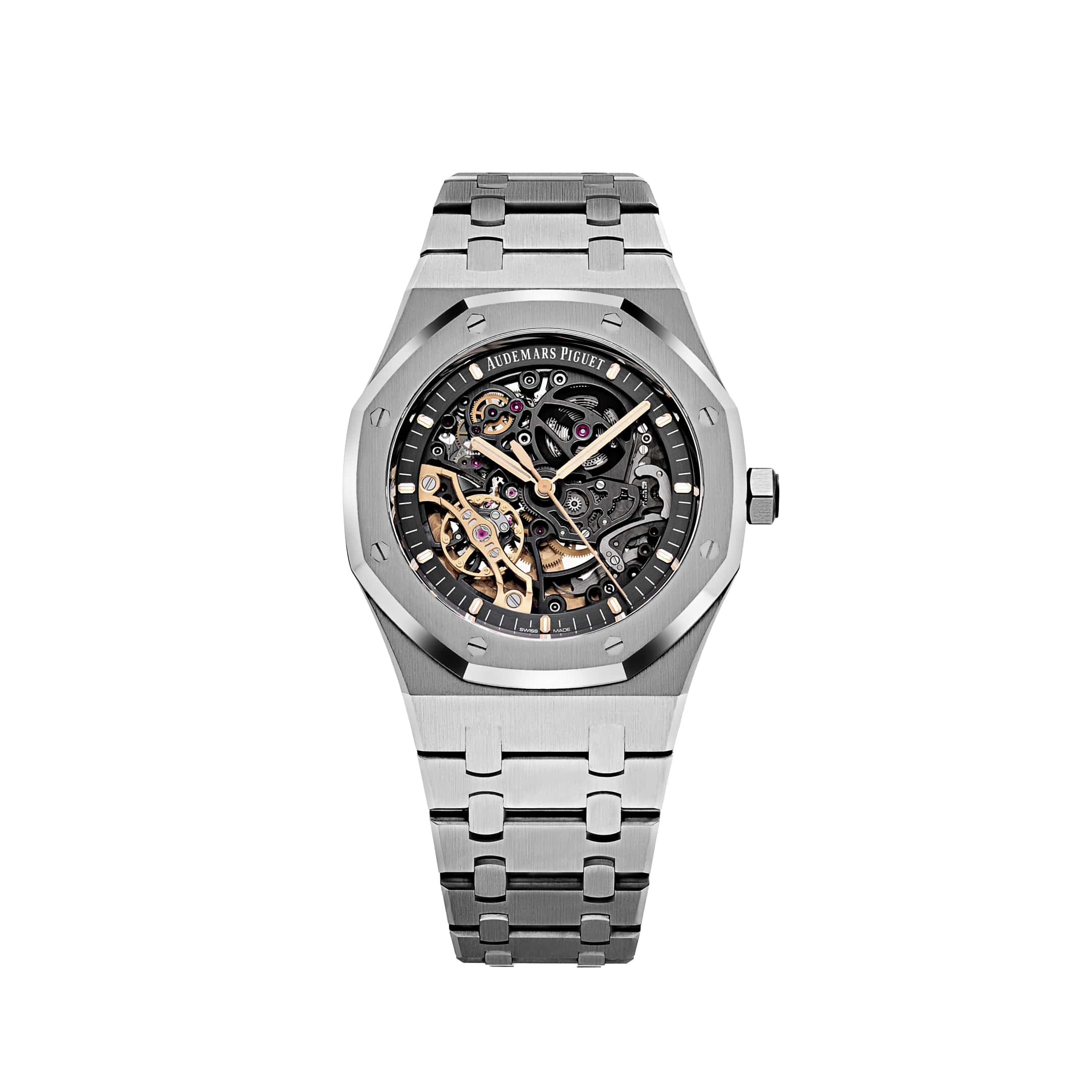 Audemars Piguet Royal Oak 15407ST.OO.1220ST.01 Double Balance Wheel Stainless Steel Openworked Dial (2017)