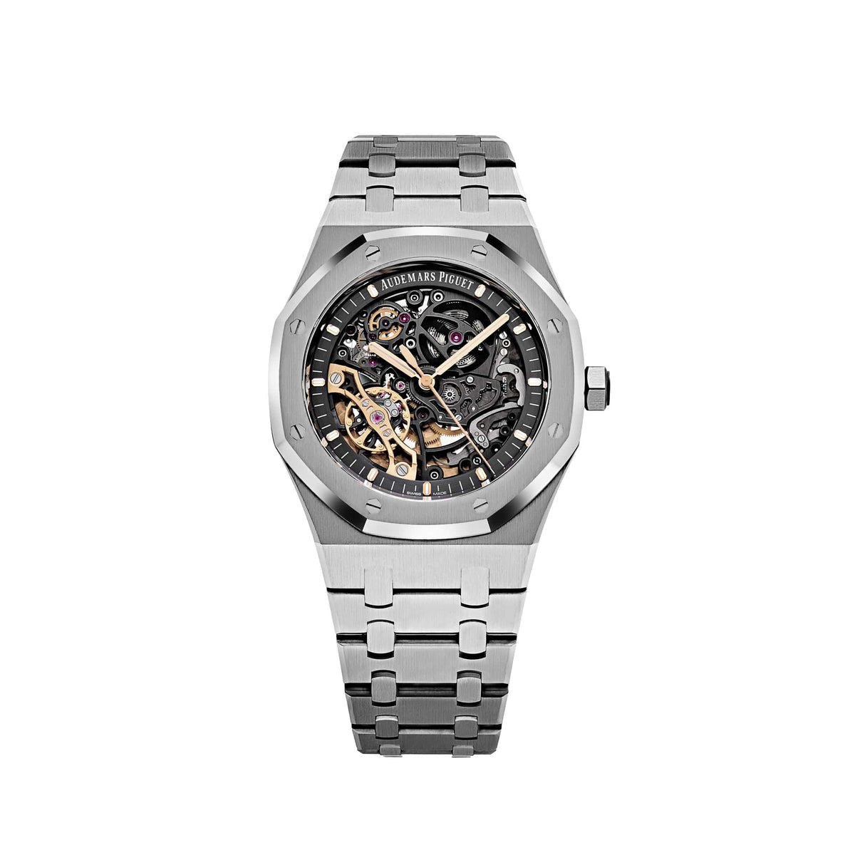Audemars Piguet Royal Oak 15407ST.OO.1220ST.01 Double Balance Wheel Stainless Steel Openworked Dial (2017)