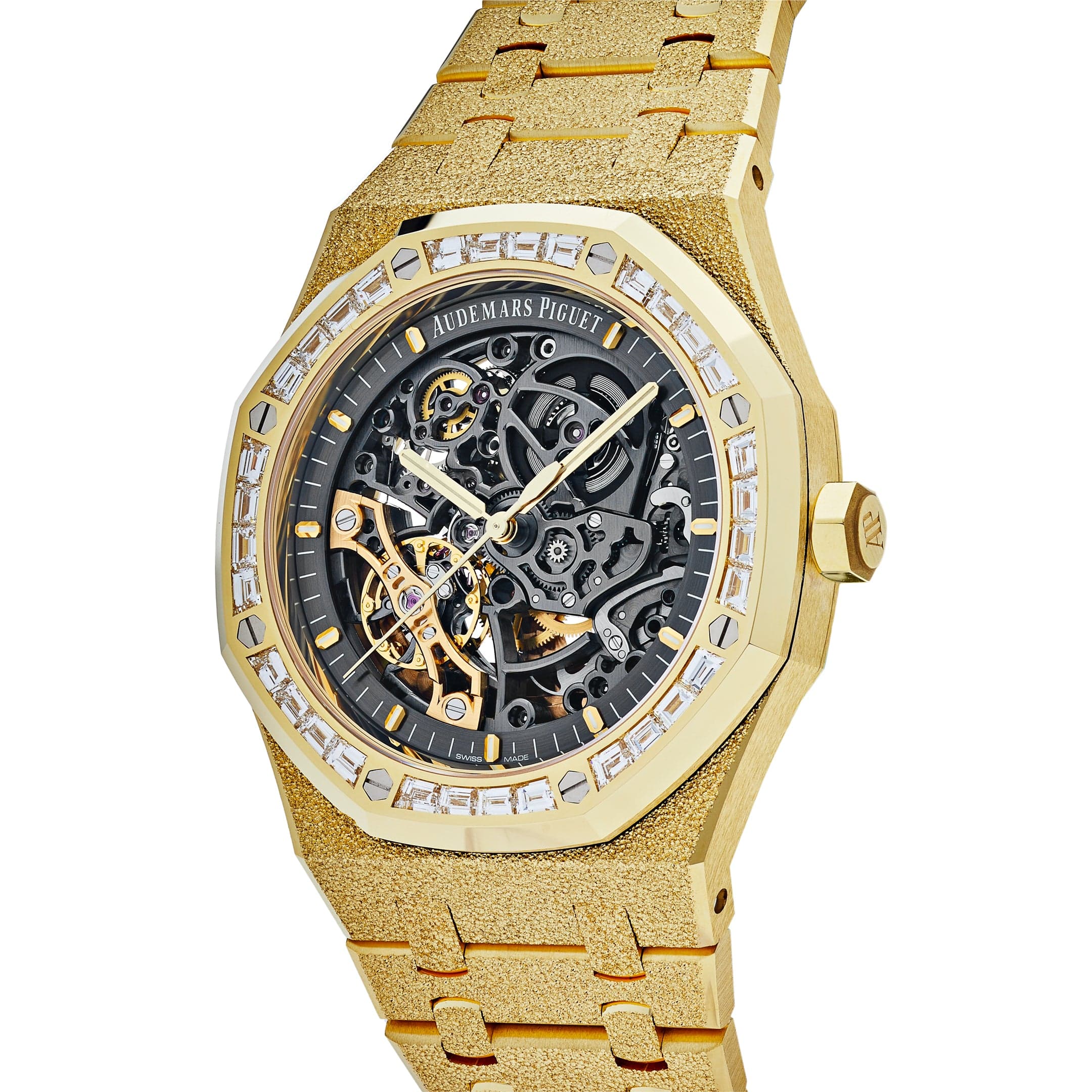 Audemars Piguet Royal Oak 15412BA.ZG.1224BA.01 Double Balance Wheel Frosted-Openworked Yellow Gold (2022)