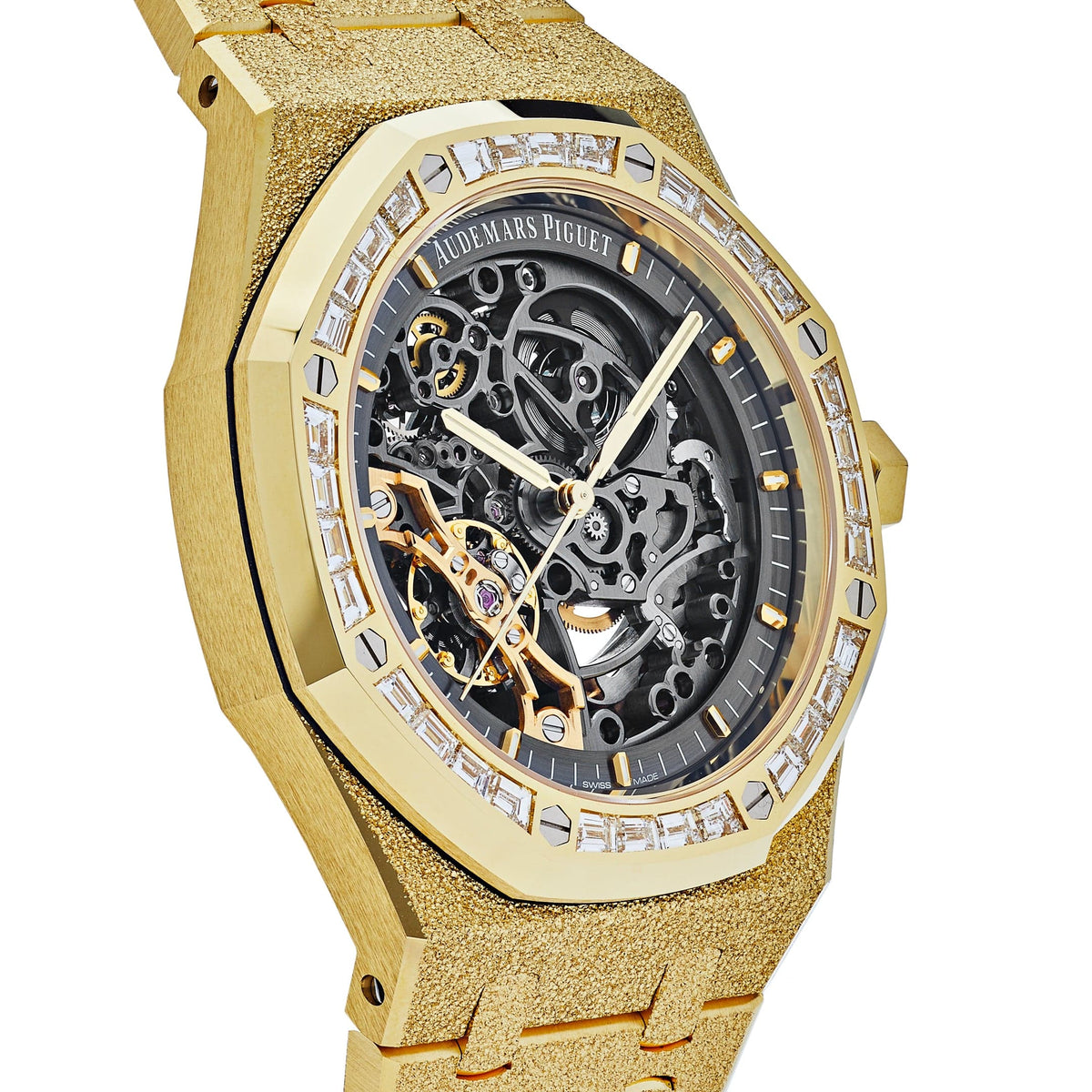 Audemars Piguet Royal Oak 15412BA.ZG.1224BA.01 Double Balance Wheel Frosted-Openworked Yellow Gold (2022)