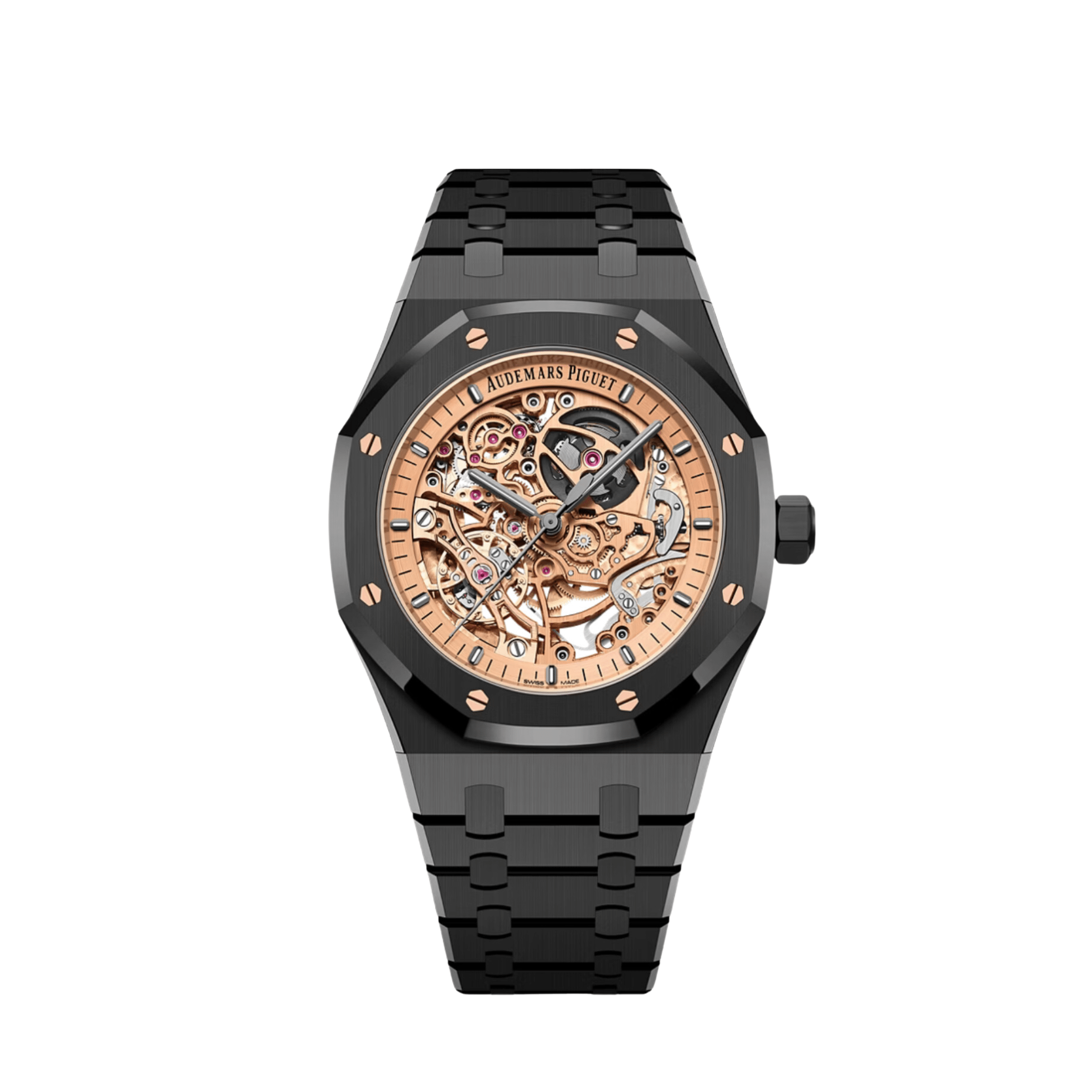 Audemars Piguet Royal Oak 15416CE.OO.1225CE.02 Double Balance Wheel Black Ceramic Openworked Dial Limited Edition of 150