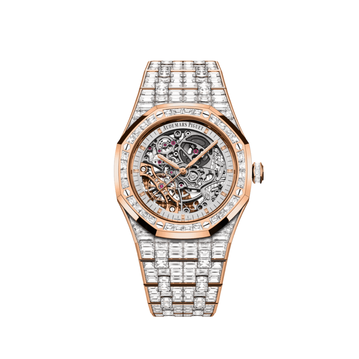 Audemars Piguet Royal Oak 15417OR.ZZ.1267OR.01.A Double Balance Wheel Openworked Baguette Bezel