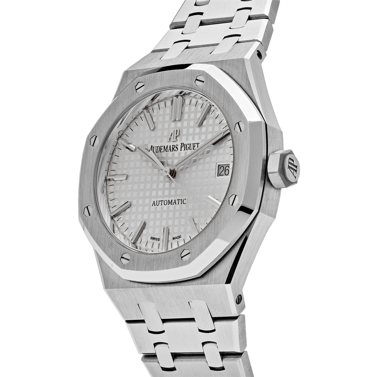 Audemars Piguet Royal Oak 15450ST.OO.1256ST.01.A Selfwinding Stainless Steel White Dial