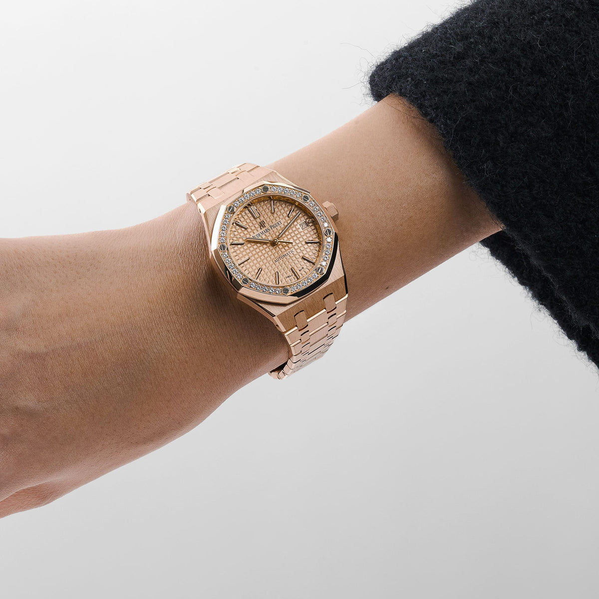 Audemars Piguet Royal Oak 15451OR.ZZ.1256OR.03 'Ladies' Rose Gold Diamond Bezel (2019)