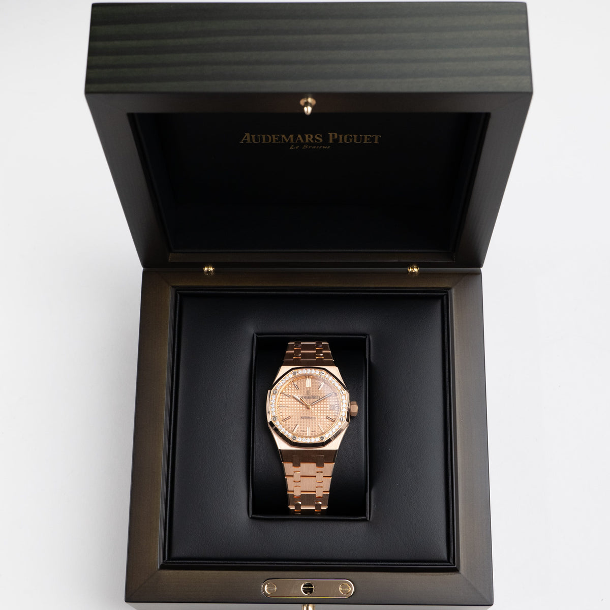 Audemars Piguet Royal Oak 15451OR.ZZ.1256OR.03 'Ladies' Rose Gold Diamond Bezel (2019)