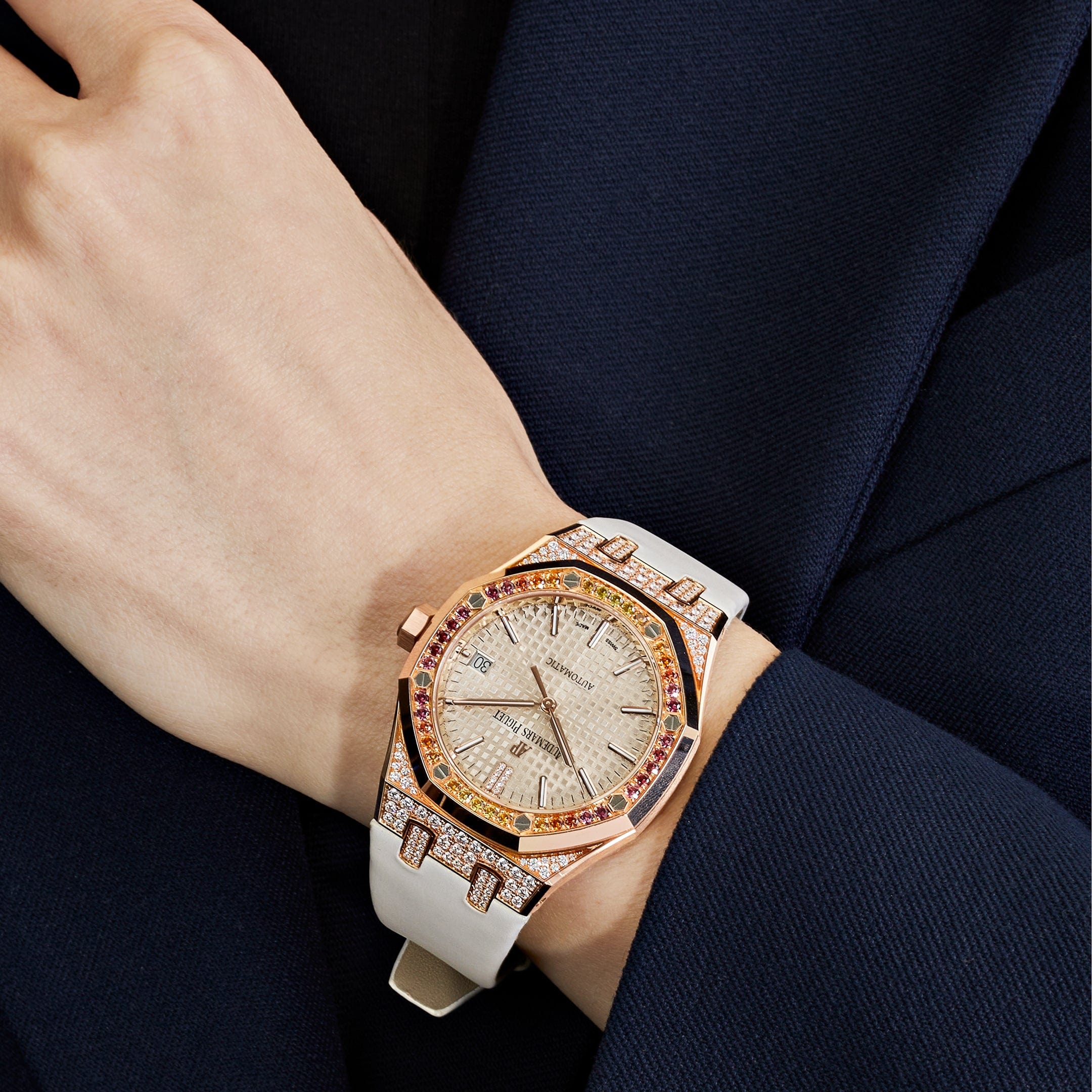 Audemars Piguet Royal Oak 15452OR.ZY.D038VE.01 Rose Gold and Diamonds
