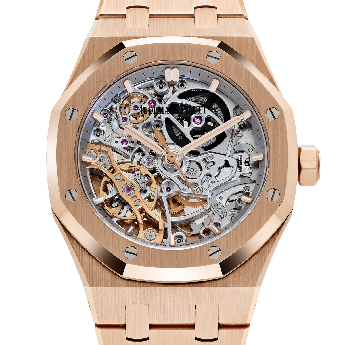 Audemars Piguet Royal Oak 15467OR.OO.1256OR.01 Double Balance Wheel Openworked Rose Gold (2018)