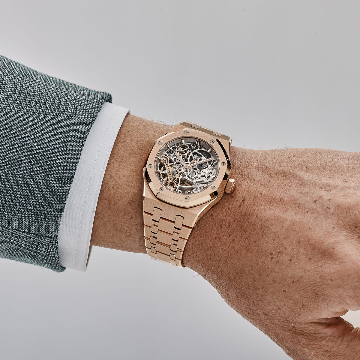 Audemars Piguet Royal Oak 15467OR.OO.1256OR.01 Double Balance Wheel Openworked Rose Gold (2018)