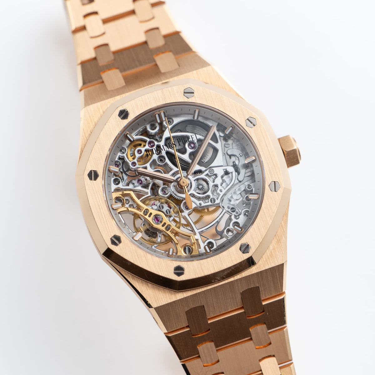 Audemars Piguet Royal Oak 15467OR.OO.1256OR.01 Double Balance Wheel Openworked Rose Gold (2018)