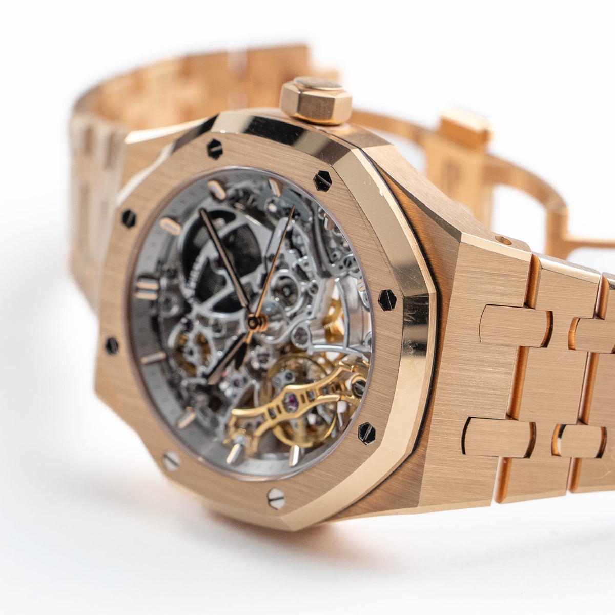 Audemars Piguet Royal Oak 15467OR.OO.1256OR.01 Double Balance Wheel Openworked Rose Gold (2018)