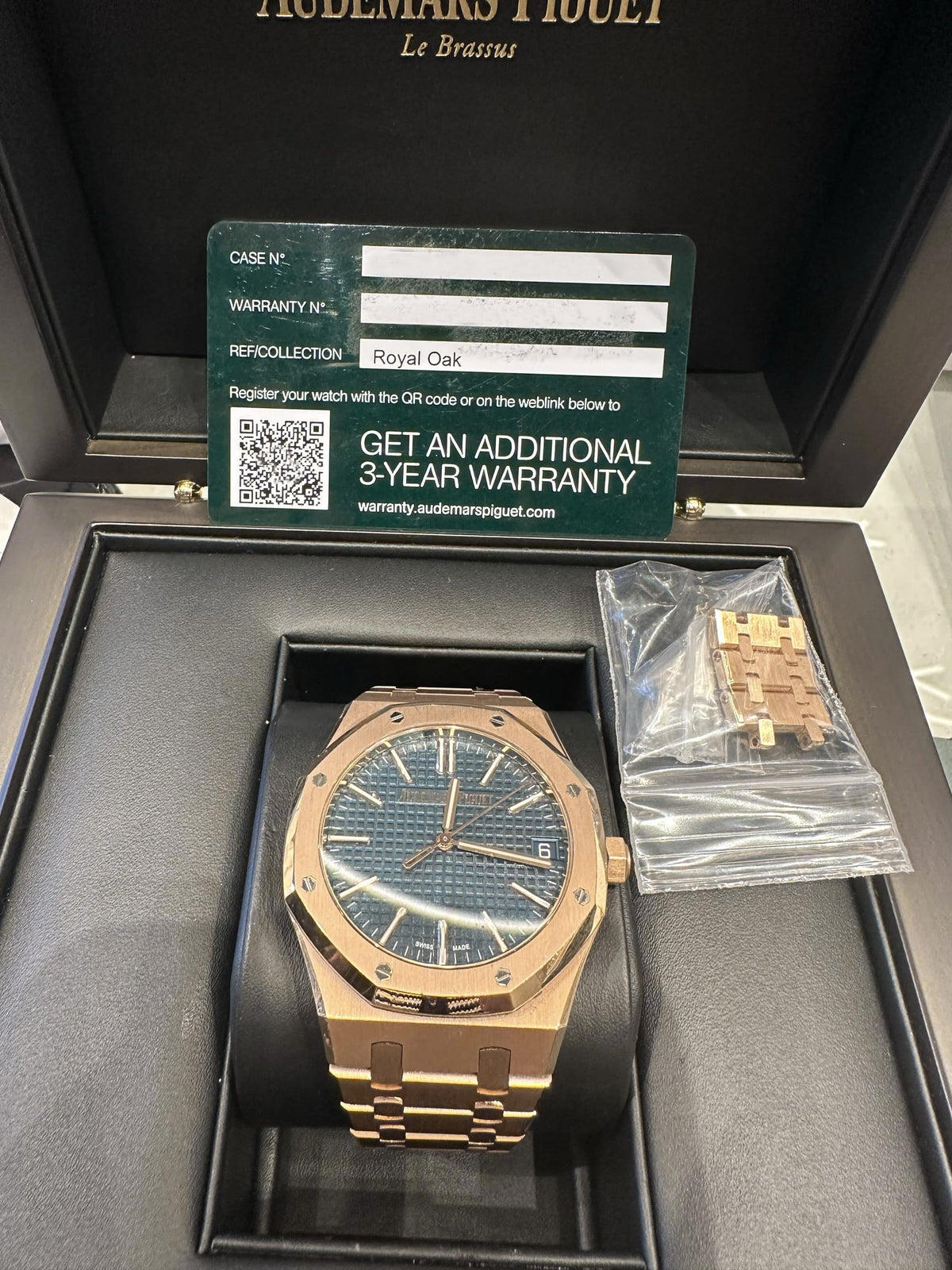 Audemars Piguet Royal Oak 15510OR.OO.1320OR.03 Rose Gold Blue Dial (2023)