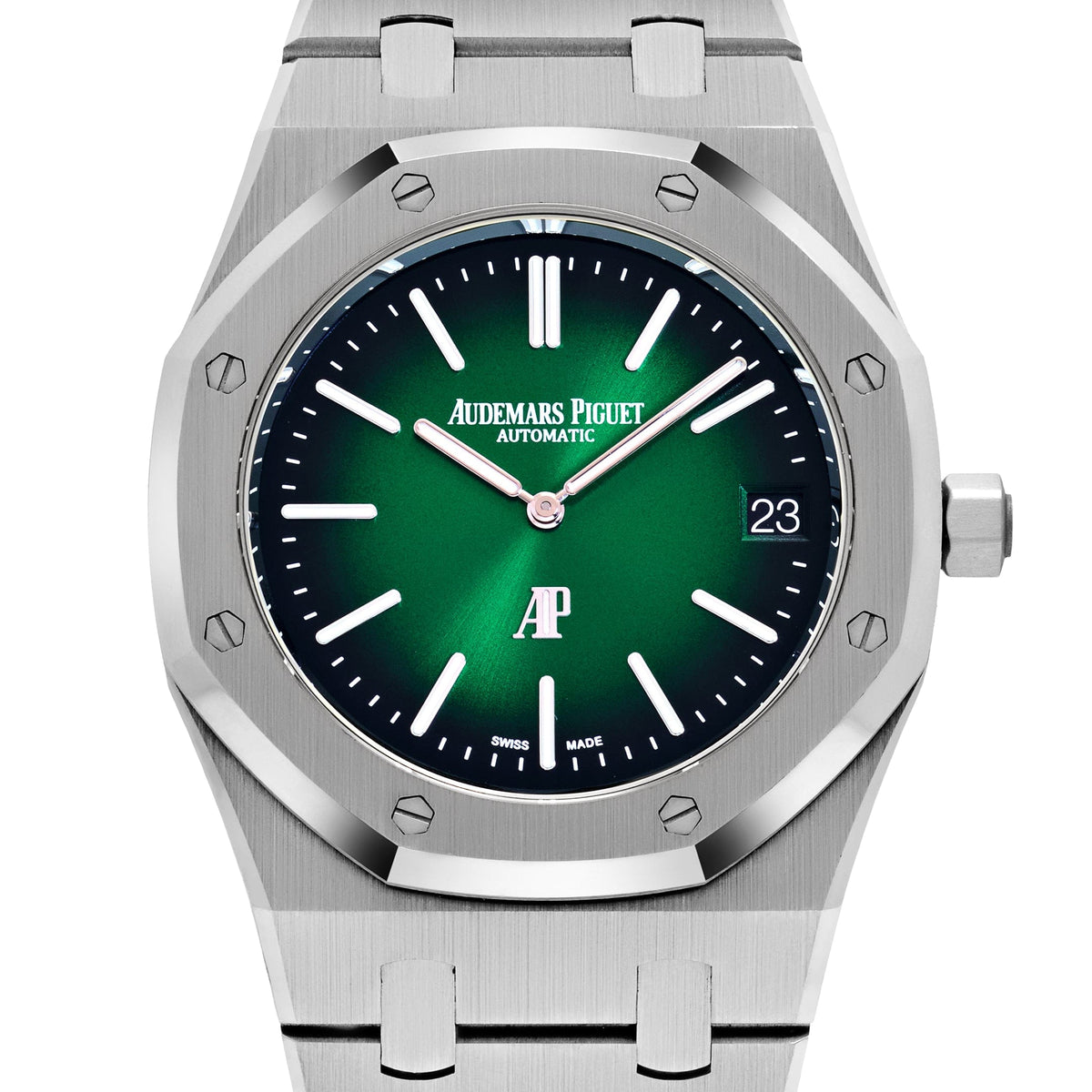 Audemars Piguet Royal Oak 16202PT.OO.1240PT.01 'Jumbo' Extra-Thin '50th Anniversary' Green Dial