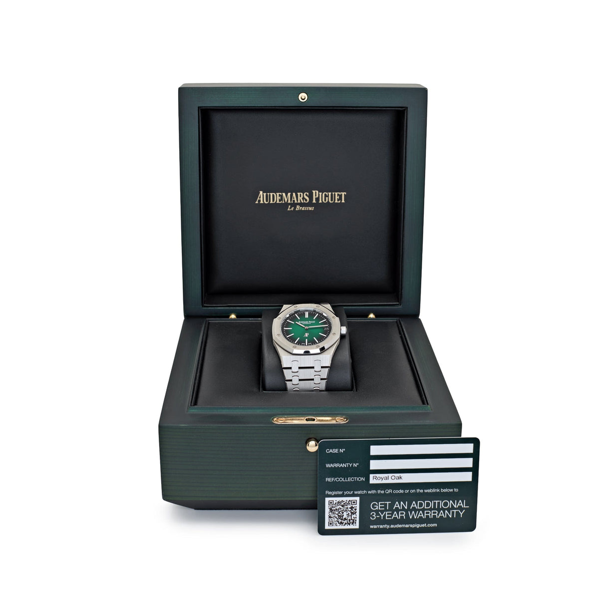 Audemars Piguet Royal Oak 16202PT.OO.1240PT.01 'Jumbo' Extra-Thin Green Dial