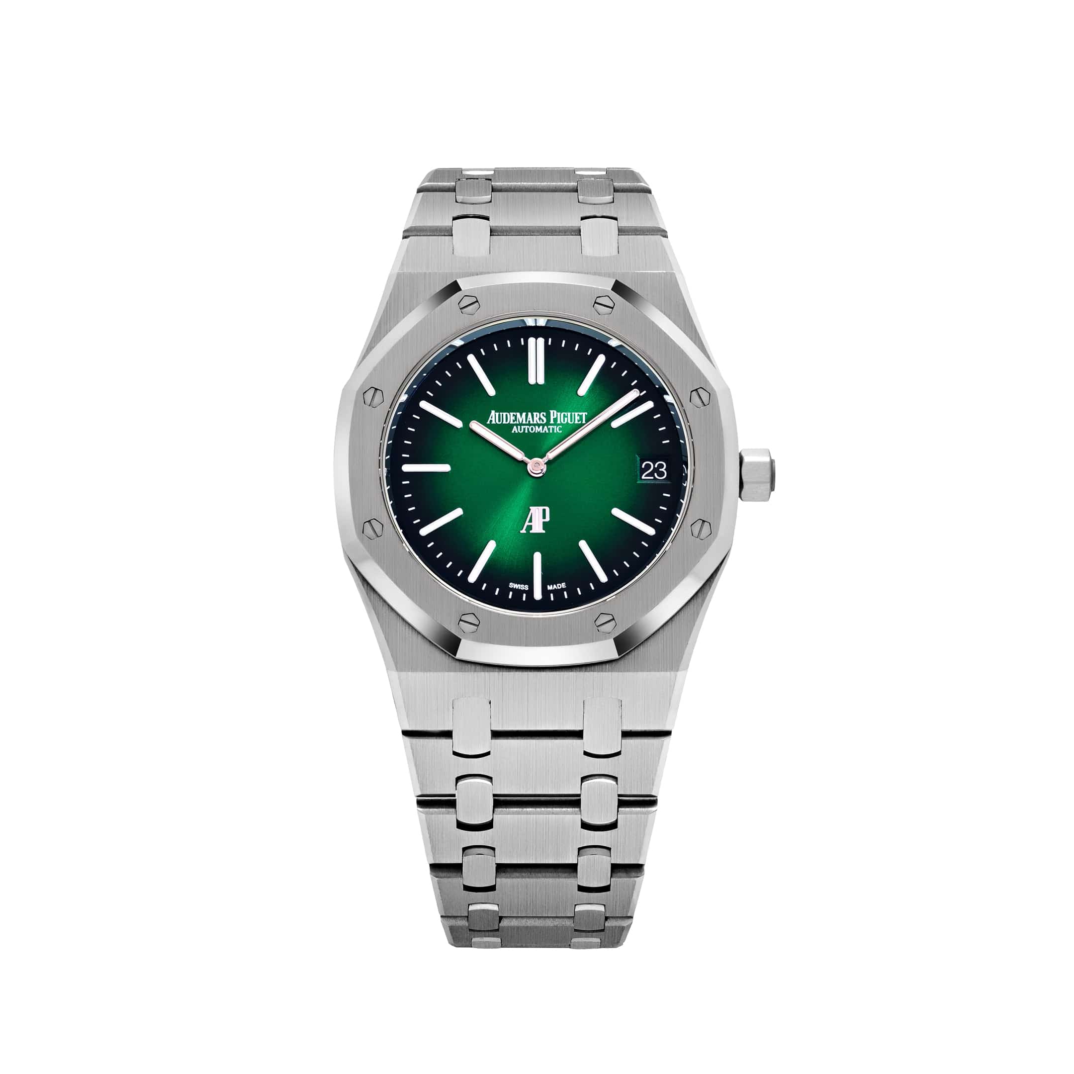 Audemars Piguet Royal Oak 16202PT.OO.1240PT.01 'Jumbo' Extra-Thin Green Dial