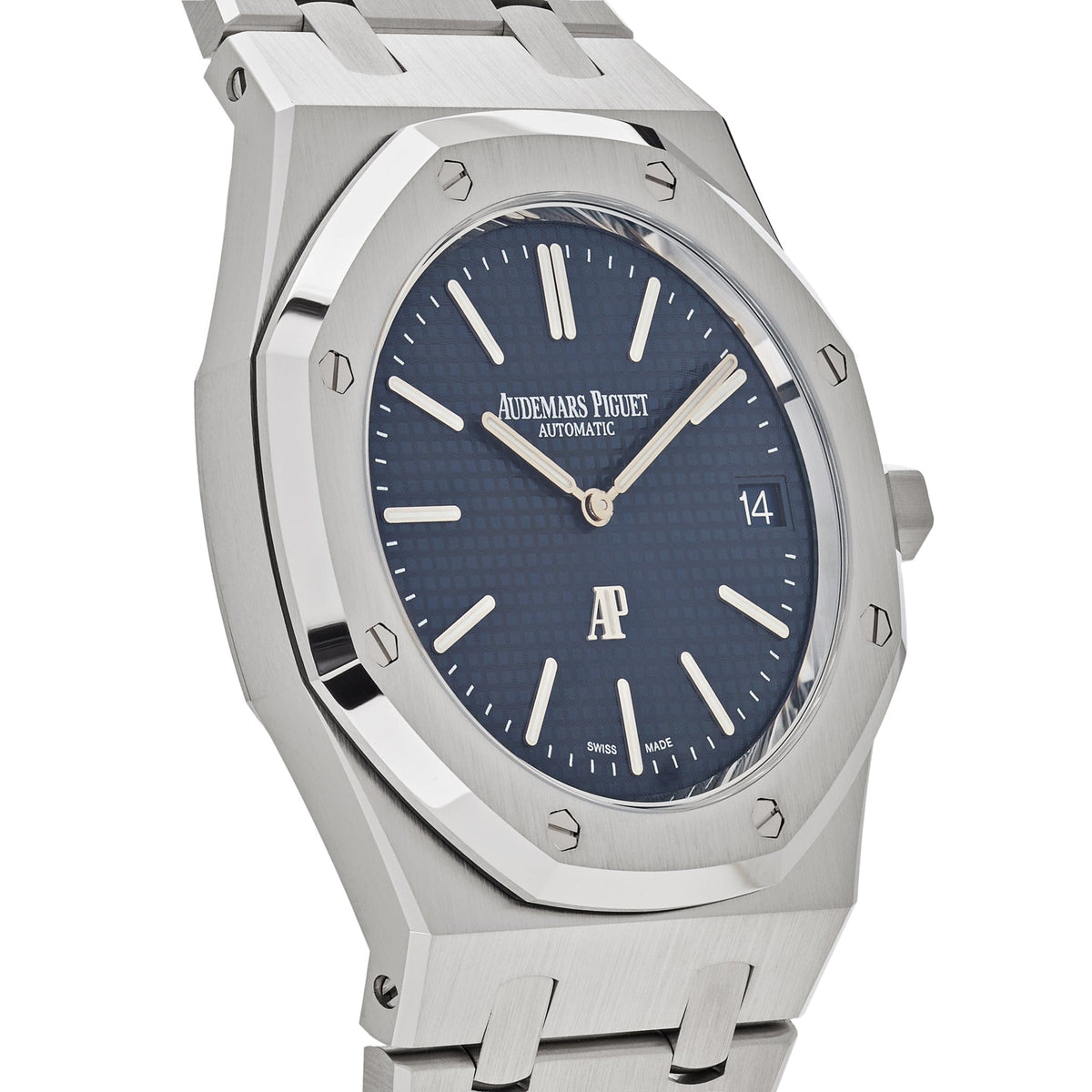 Audemars Piguet Royal Oak 16202ST.OO.1240ST.02 'Jumbo' Extra-Thin Stainless Steel Blue Dial