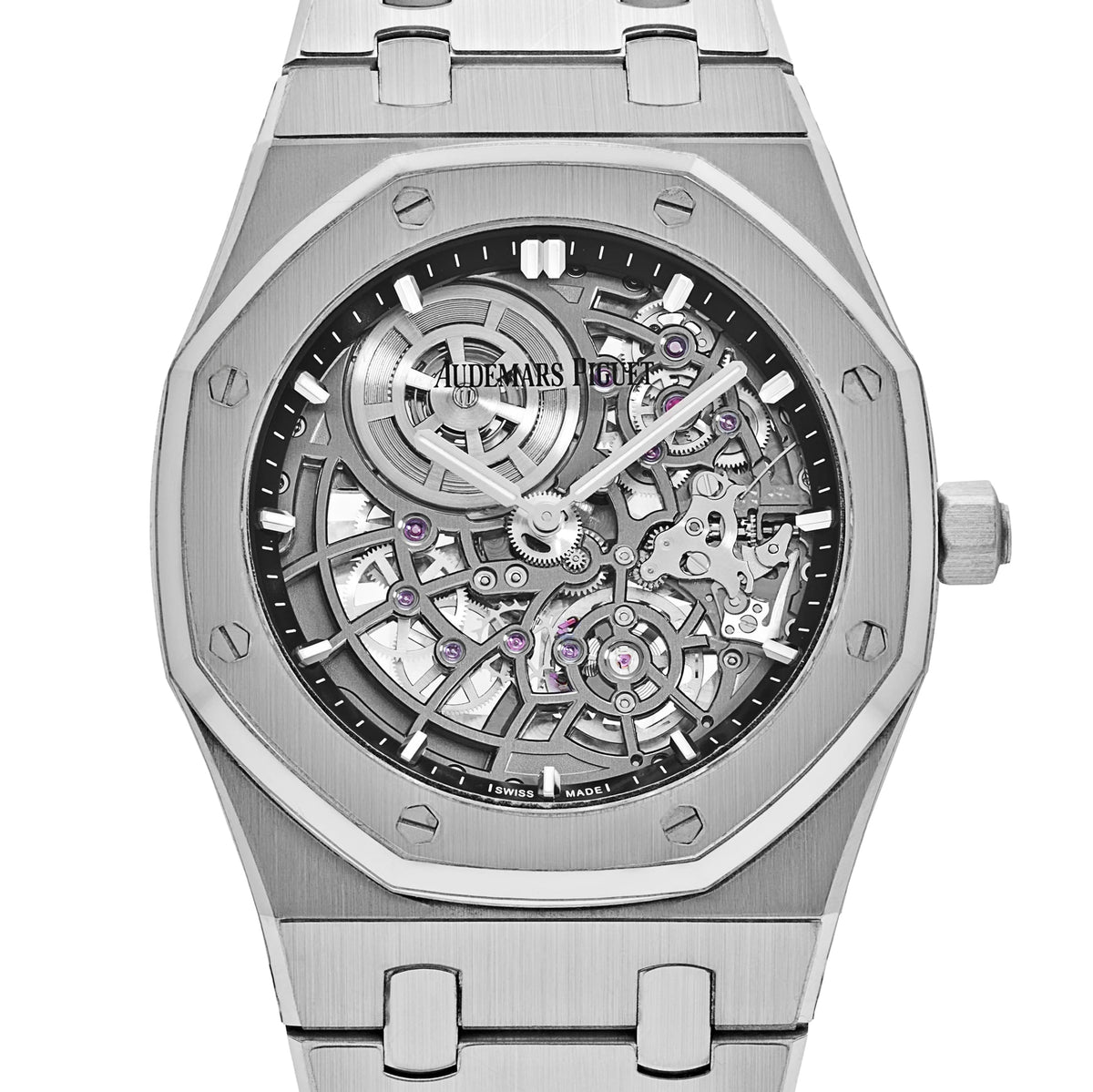 Audemars Piguet Royal Oak 16204BC.OO.1240BC.01 'Jumbo' Extra-Thin Openworked White Gold (2025)