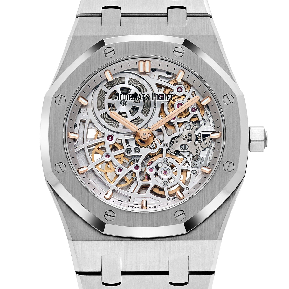 Audemars Piguet Royal Oak 16204ST.OO.1240ST.01 'Jumbo Extra-Thin' 50th Anniversary Stainless Steel Openworked