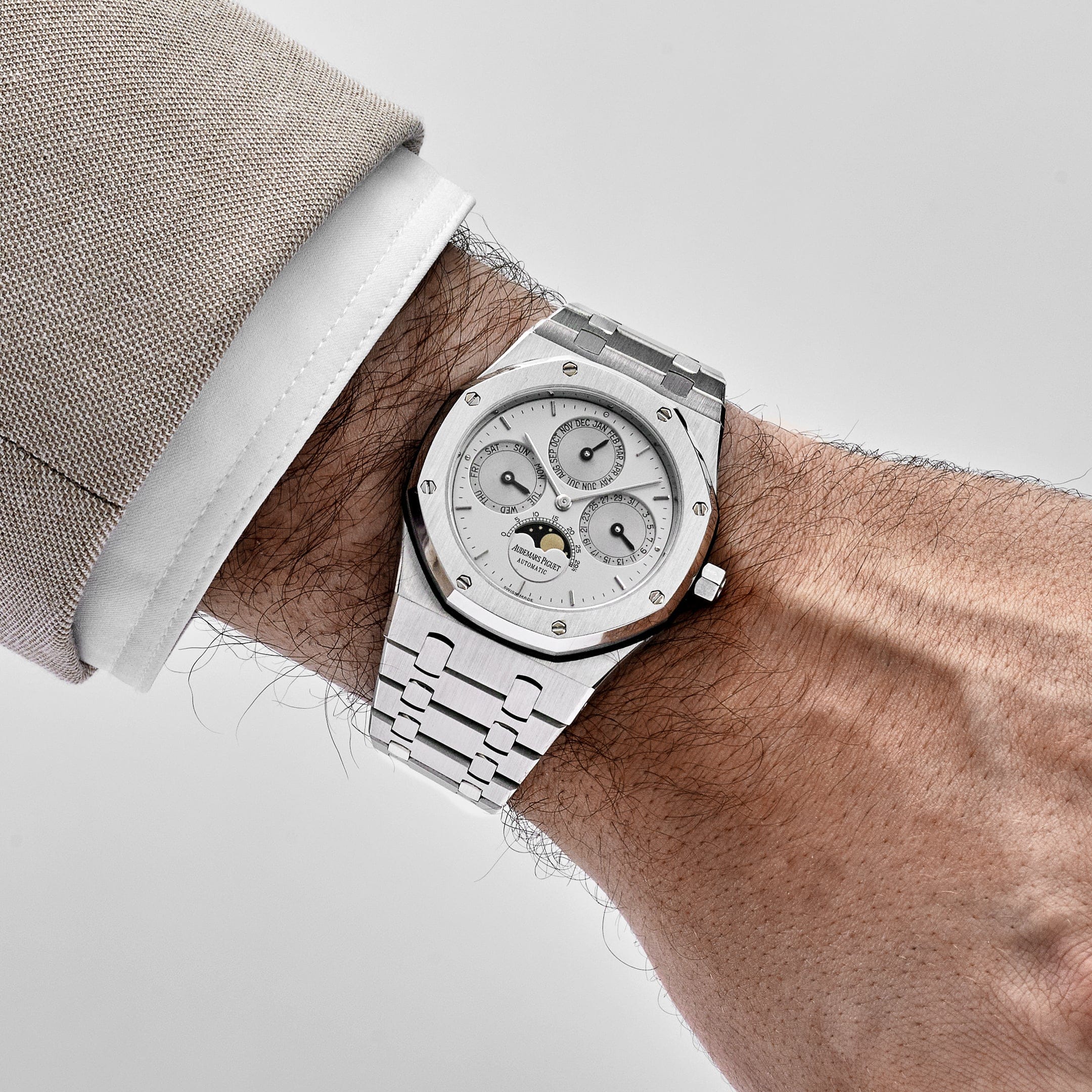 Audemars Piguet Royal Oak 25654ST.OO.0944ST.01 Perpetual Calendar Stainless Steel Silver Dial Limited Edition of 272