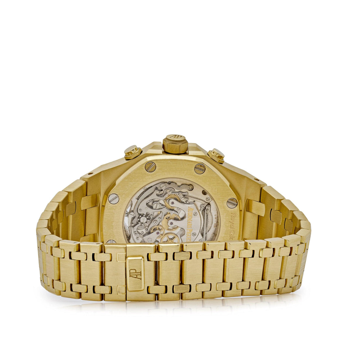 Audemars Piguet Royal Oak 25977BA.OO.1205BA.01 Chronograph 'Tourbillon' Yellow Gold Silver Dial (2004)