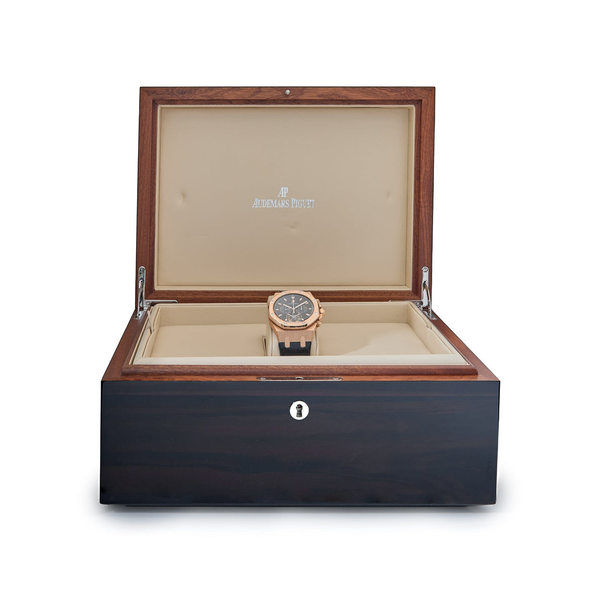 Audemars Piguet Royal Oak 25977OR.OO.D002CR.01 Chronograph Tourbillon Rose Gold Black Dial