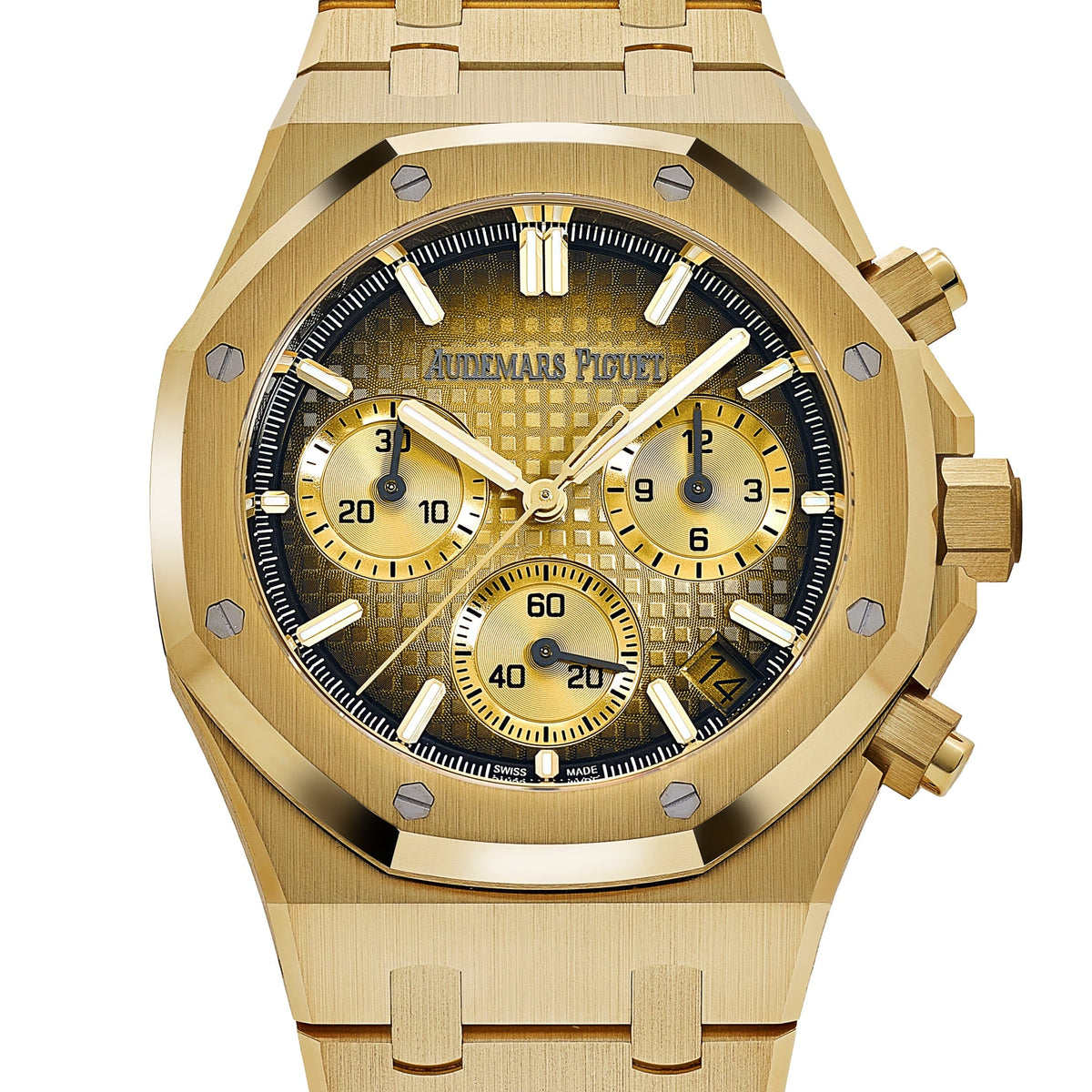 Audemars Piguet Royal Oak 26240BA.OO.1320BA.02 Chronograph Smoked Yellow Gold