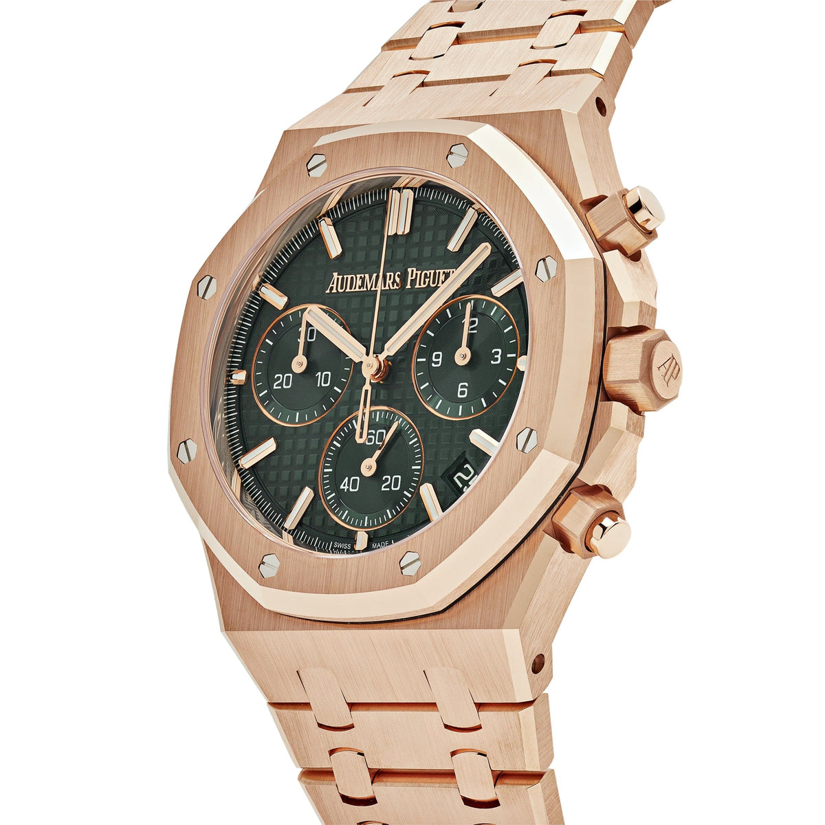 Audemars Piguet Royal Oak 26240OR.OO.1320OR.04 Chronograph '50th Anniversary' Rose Gold Khaki Green Dial (2022)