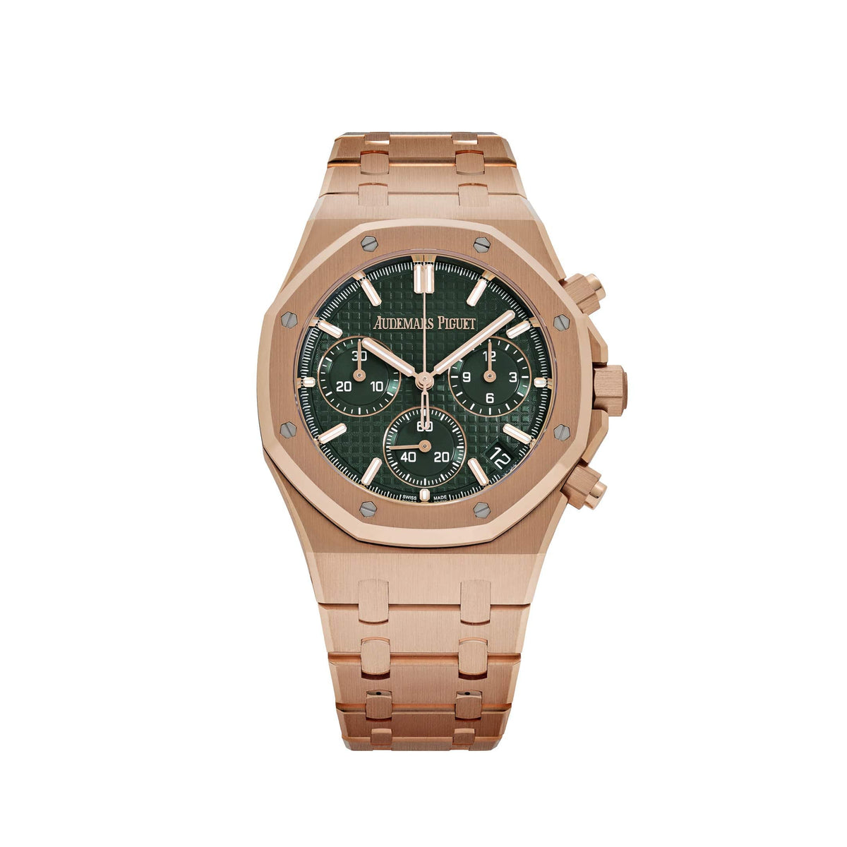 Audemars Piguet Royal Oak 26240OR.OO.1320OR.08 Chronograph Rose Gold Khaki Green Dial (2024)