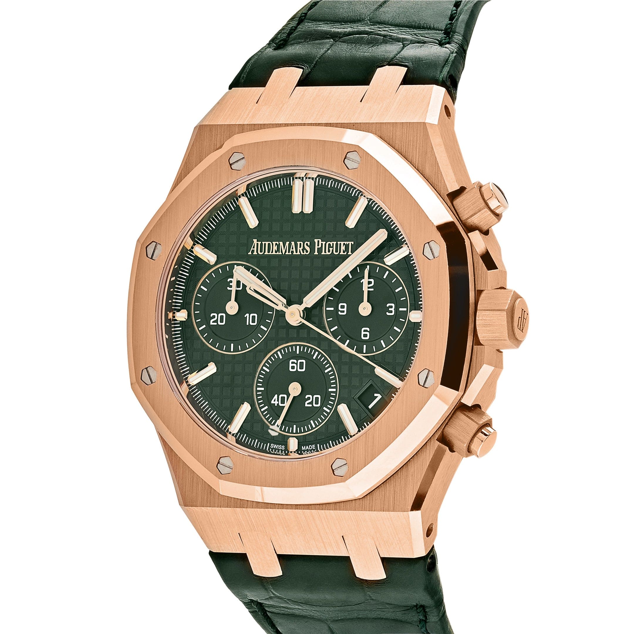 Audemars Piguet Royal Oak 26240OR.OO.D404CR.02 Chronograph Rose Gold Green Dial